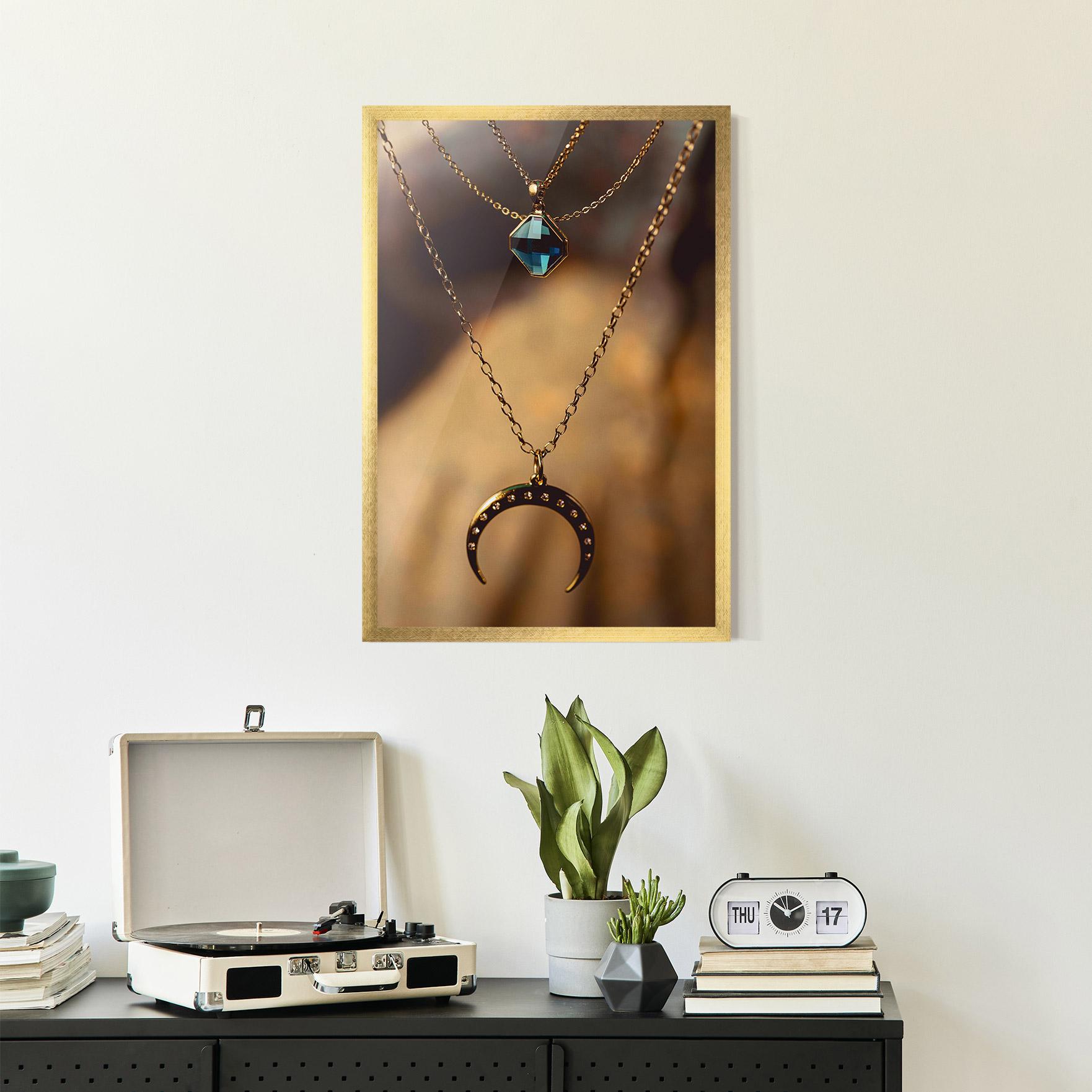 Poster Înrămat Moon Blue Necklace mockup 2