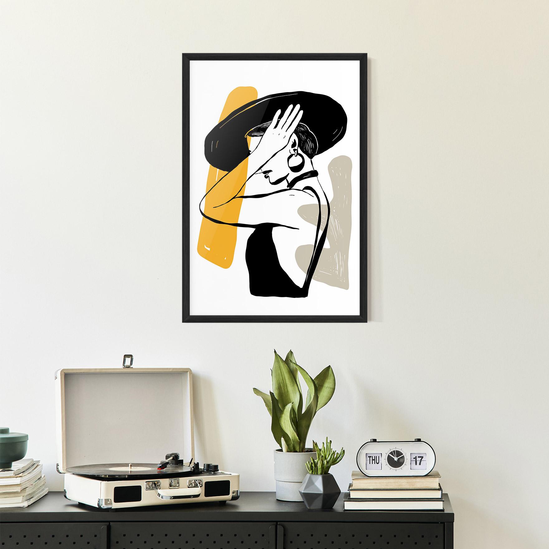 Poster Înrămat Big Earring mockup 2