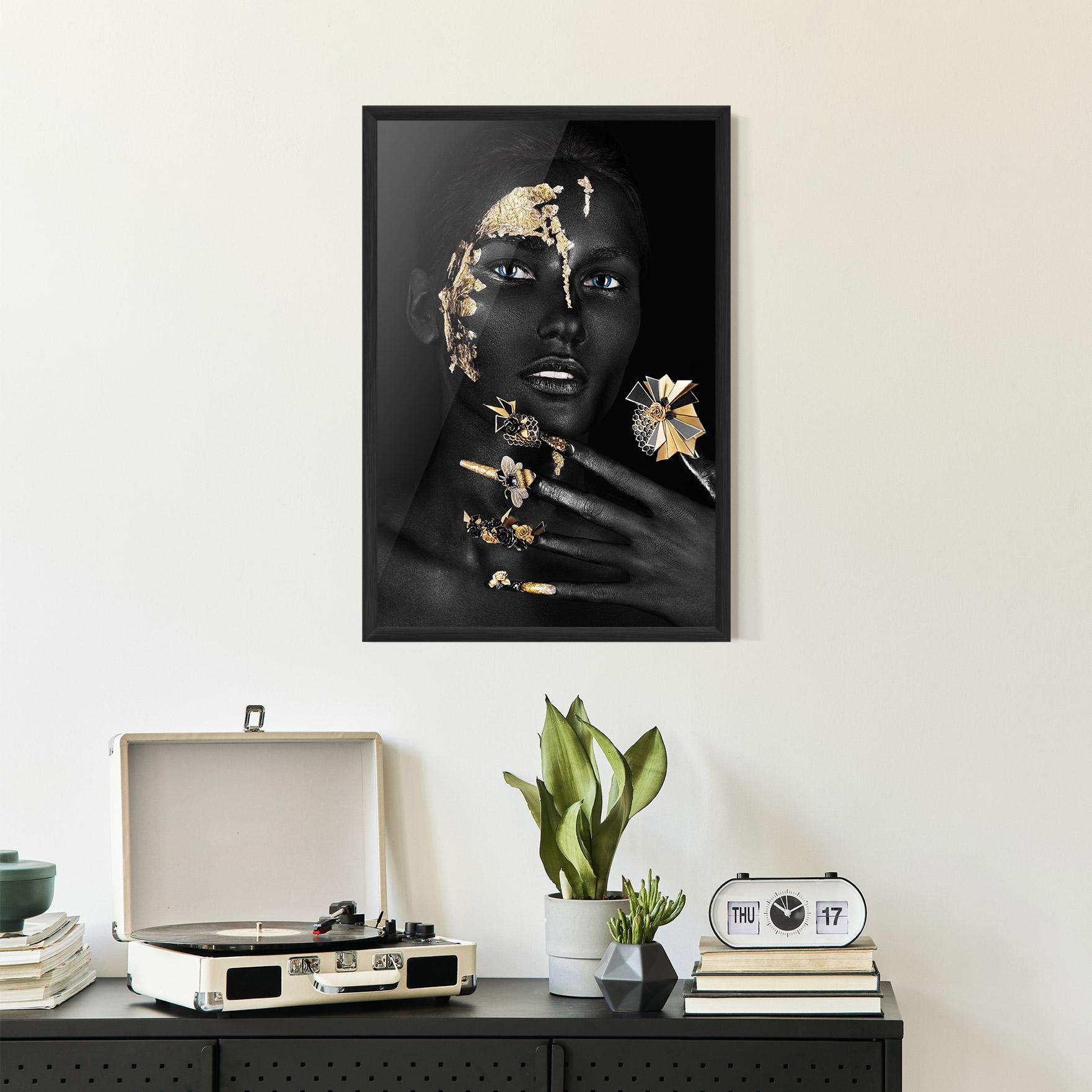 Poster Înrămat Black Art Makeup mockup 2