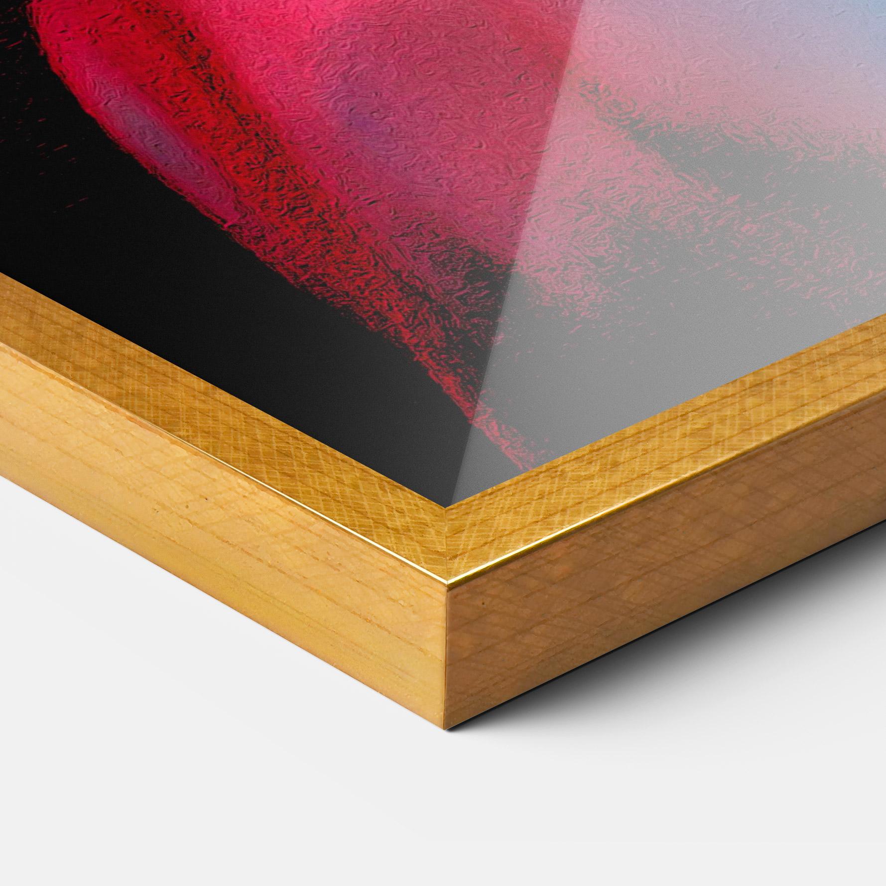 Poster Înrămat Red Blue Earrings mockup 3