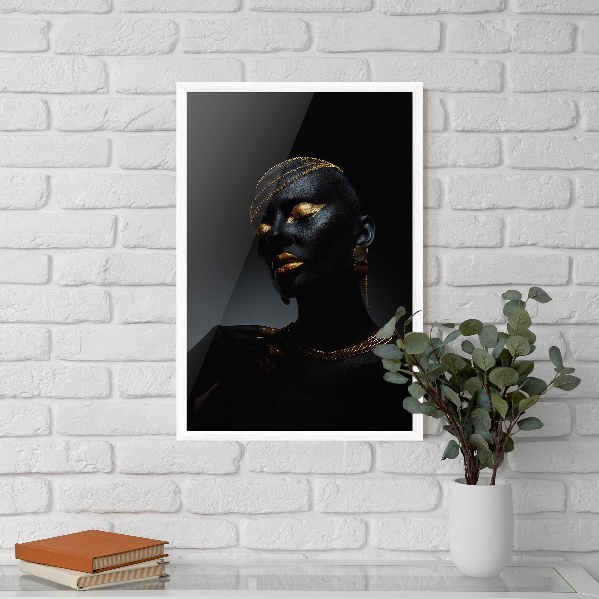 Poster Înrămat Beauty Gold mockup 5