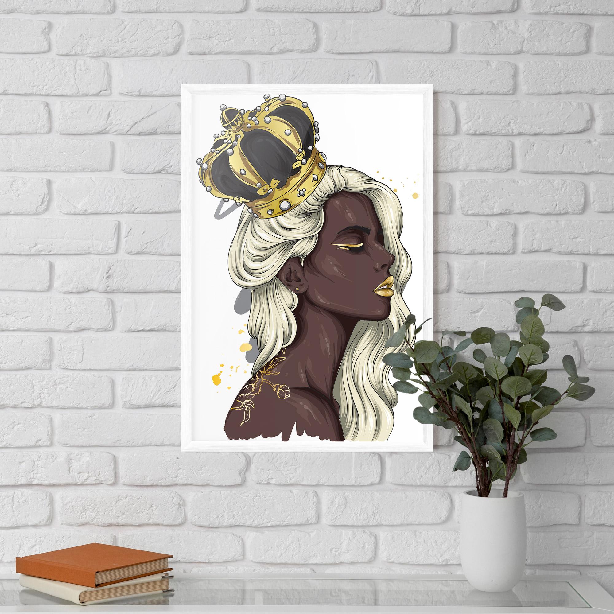 Poster Înrămat Big Black Crown mockup 5