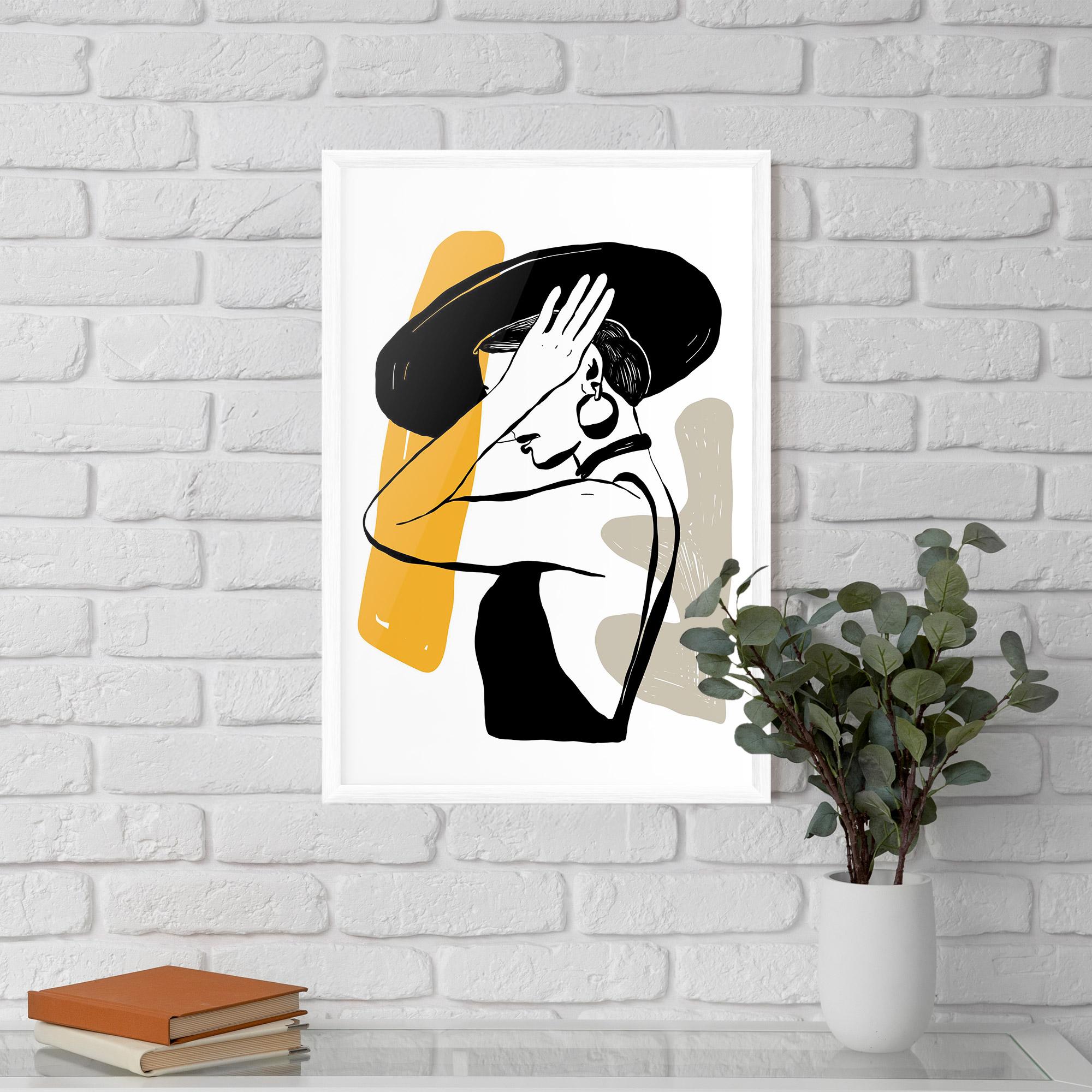 Poster Înrămat Big Earring mockup 5