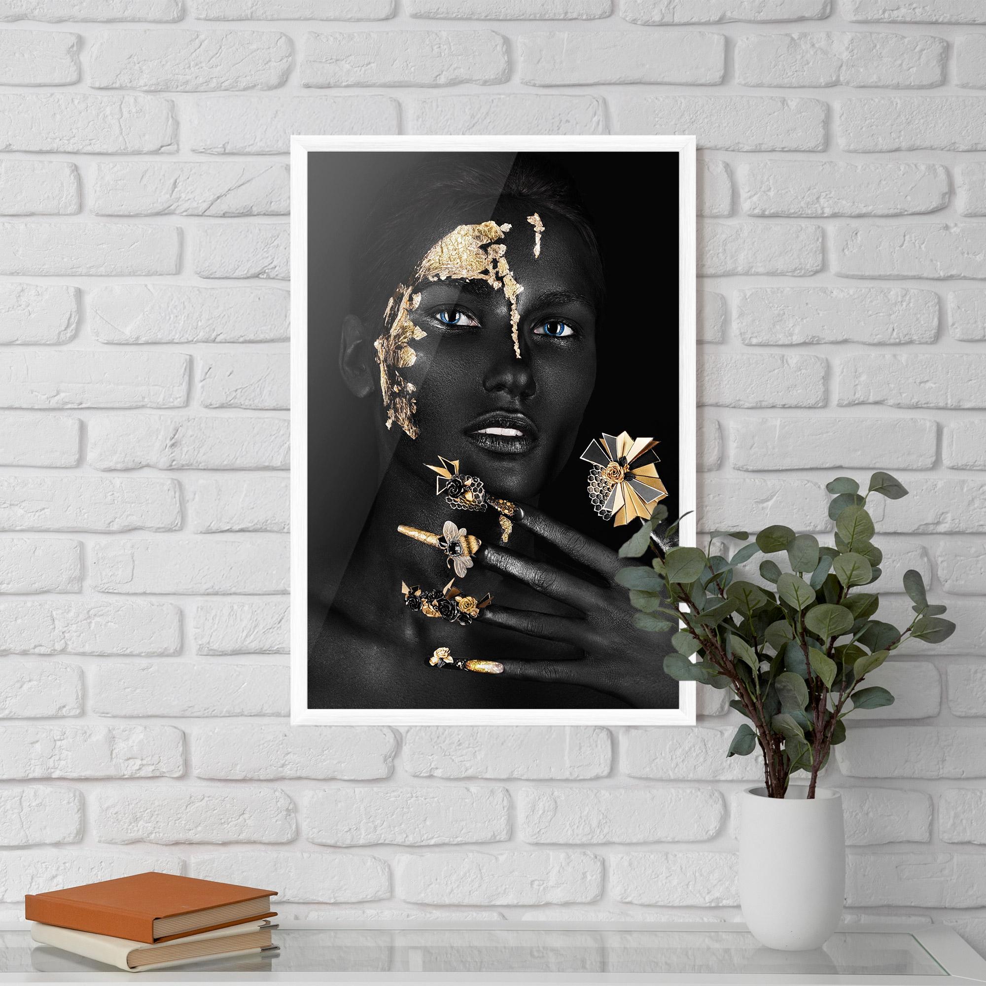 Poster Înrămat Black Art Makeup mockup 5