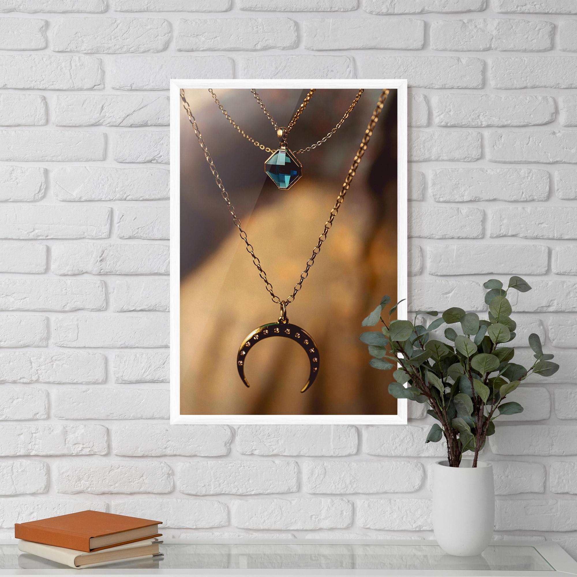 Poster Înrămat Moon Blue Necklace mockup 5