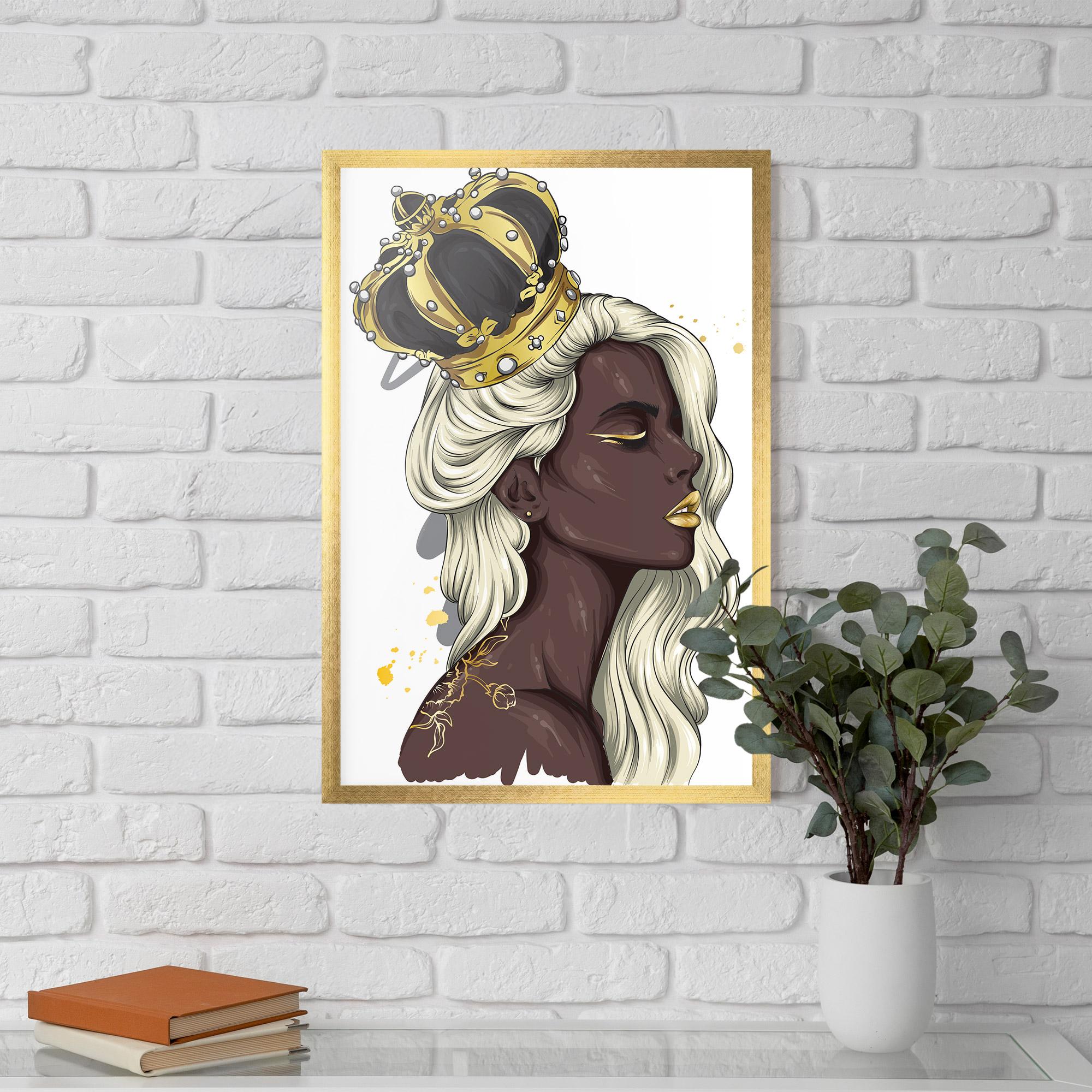 Poster Înrămat Big Black Crown mockup 5