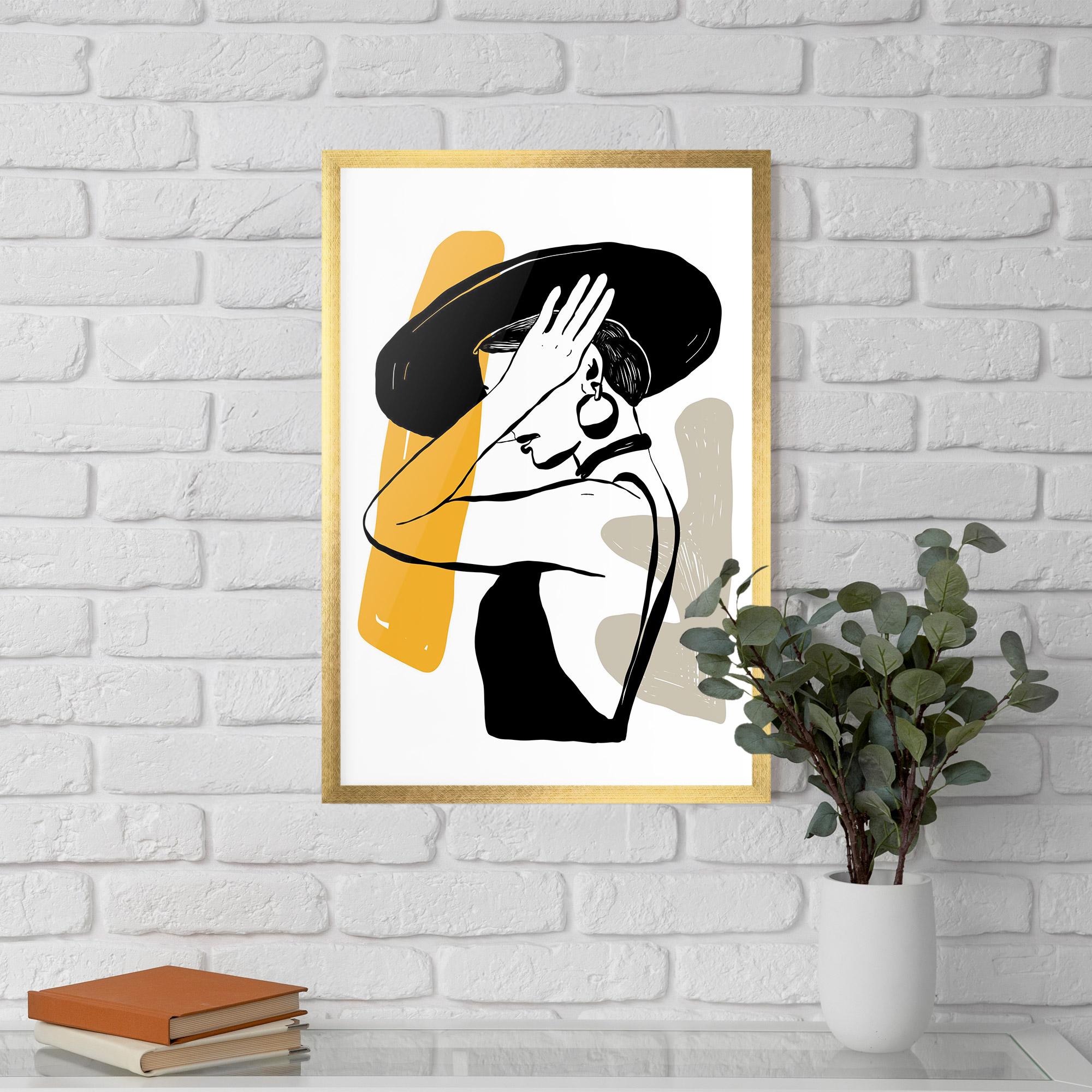 Poster Înrămat Big Earring mockup 5