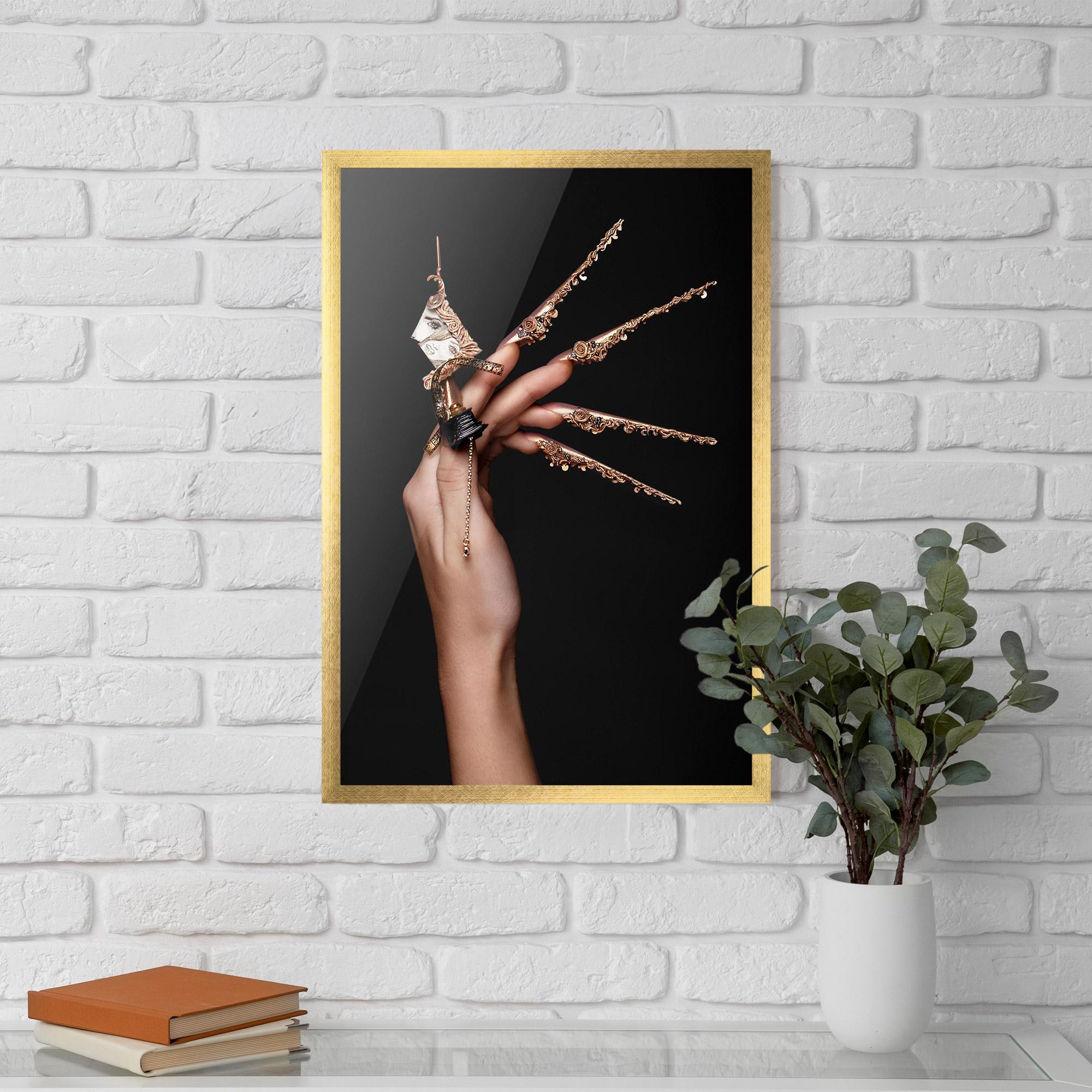 Poster Înrămat Creative Design Nails mockup 5