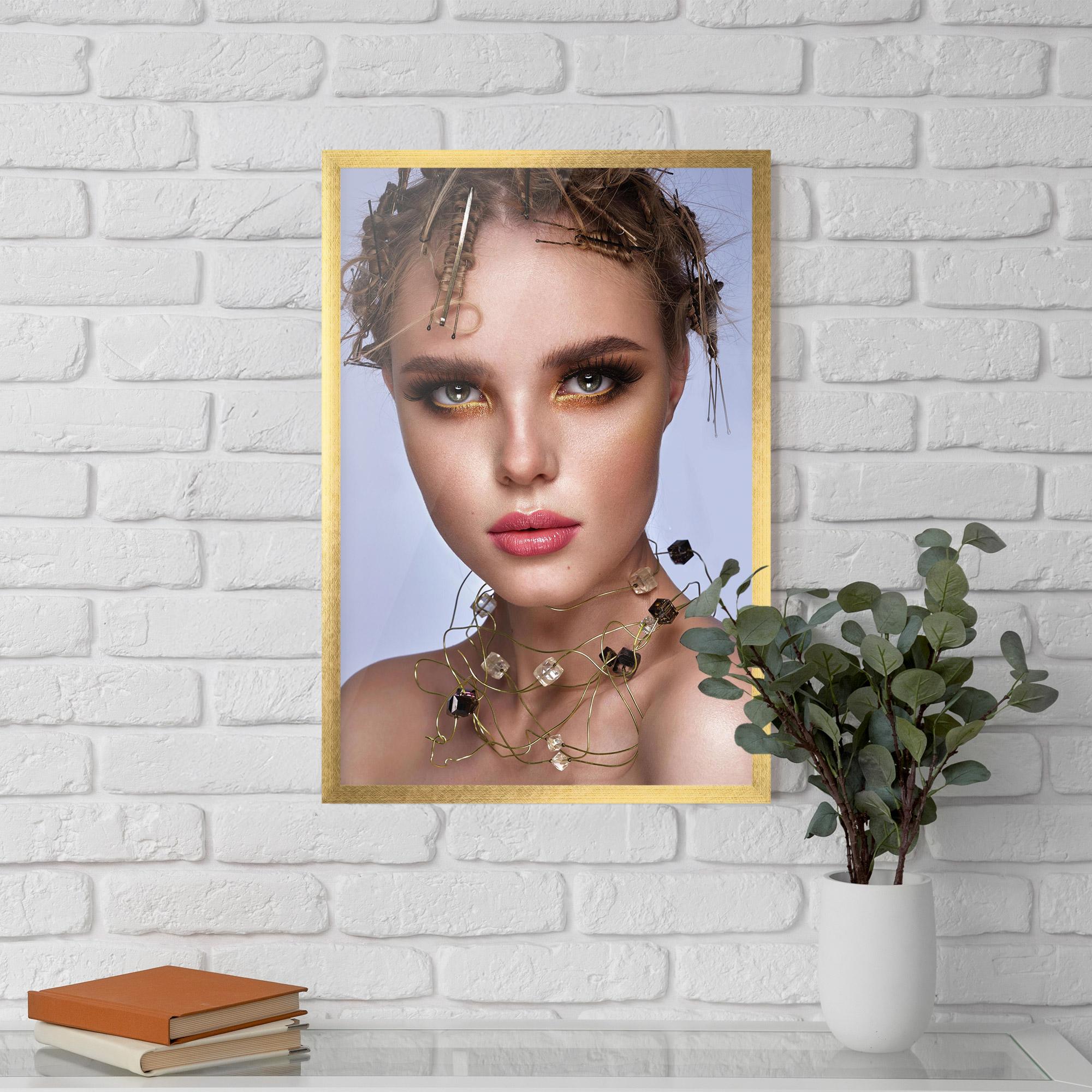 Poster Înrămat Gold Abstract Accessory mockup 5
