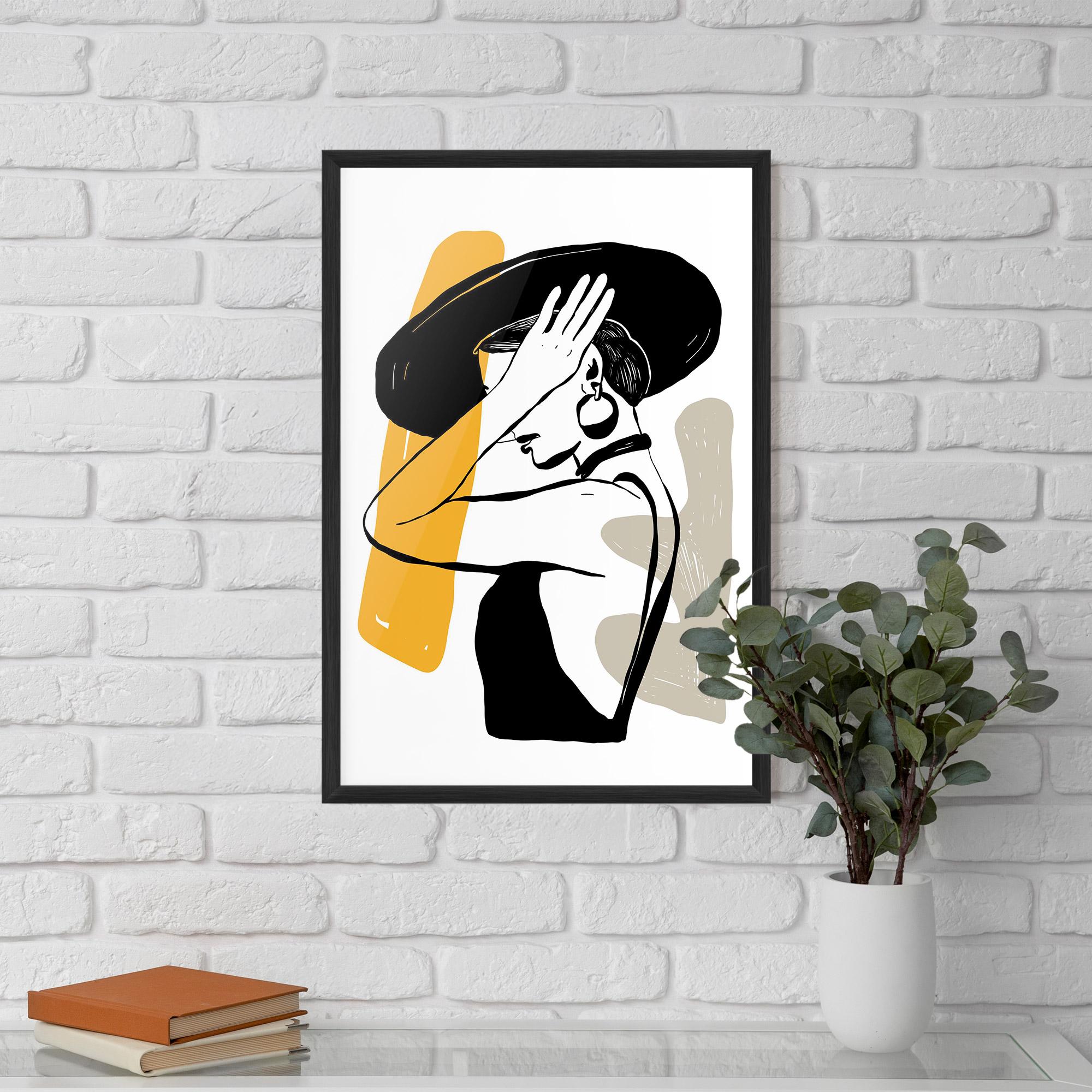 Poster Înrămat Big Earring mockup 5