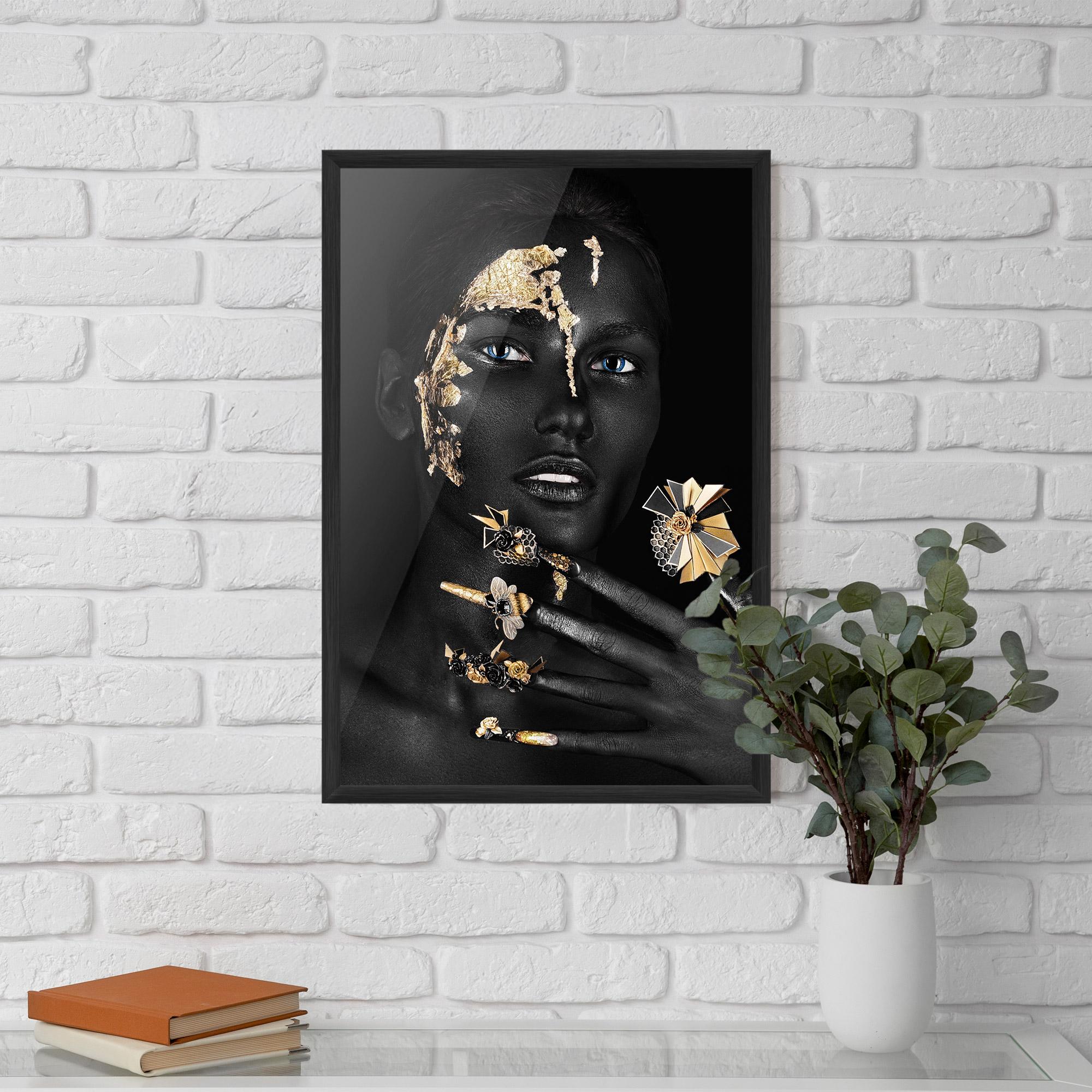 Poster Înrămat Black Art Makeup mockup 5