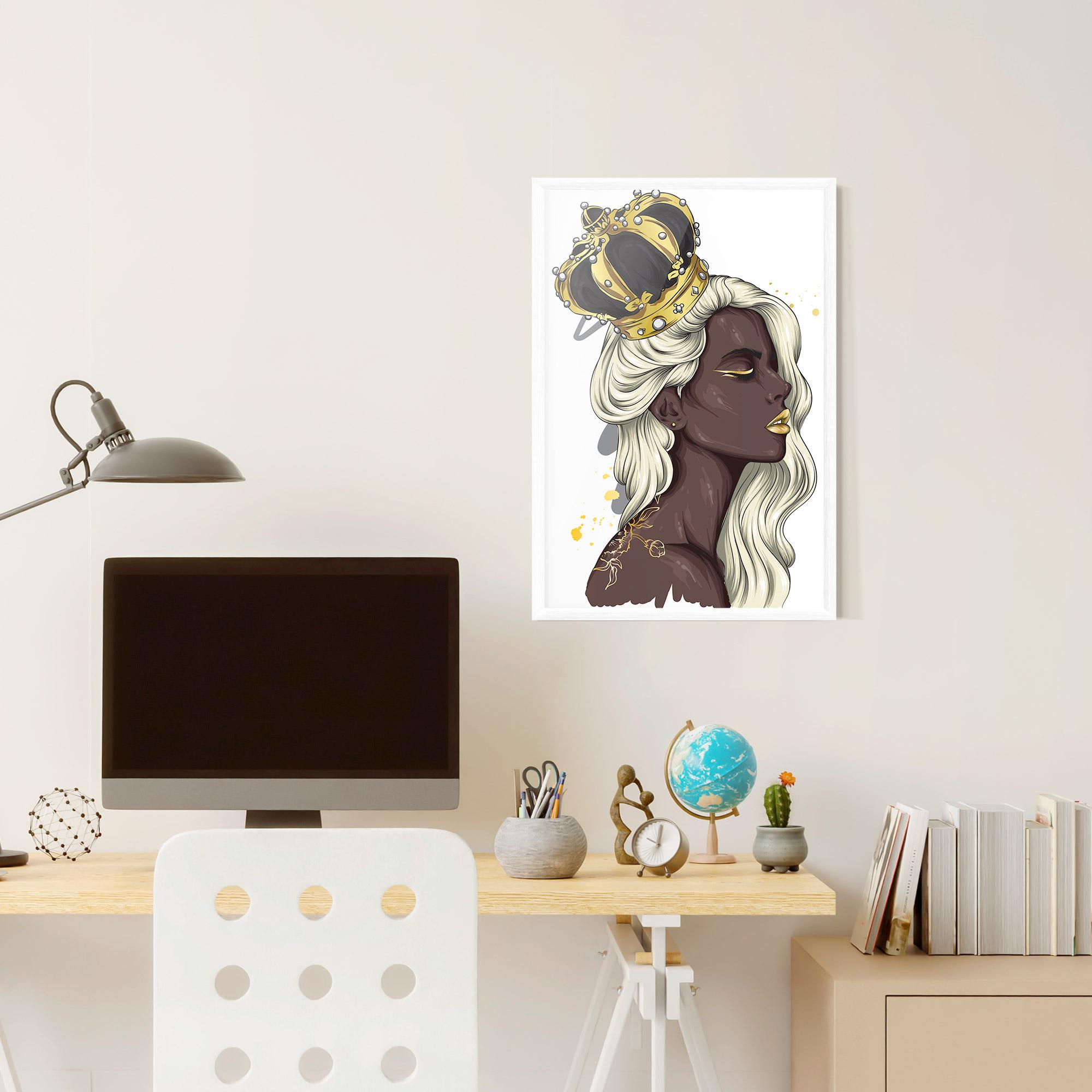 Poster Înrămat Big Black Crown mockup 6