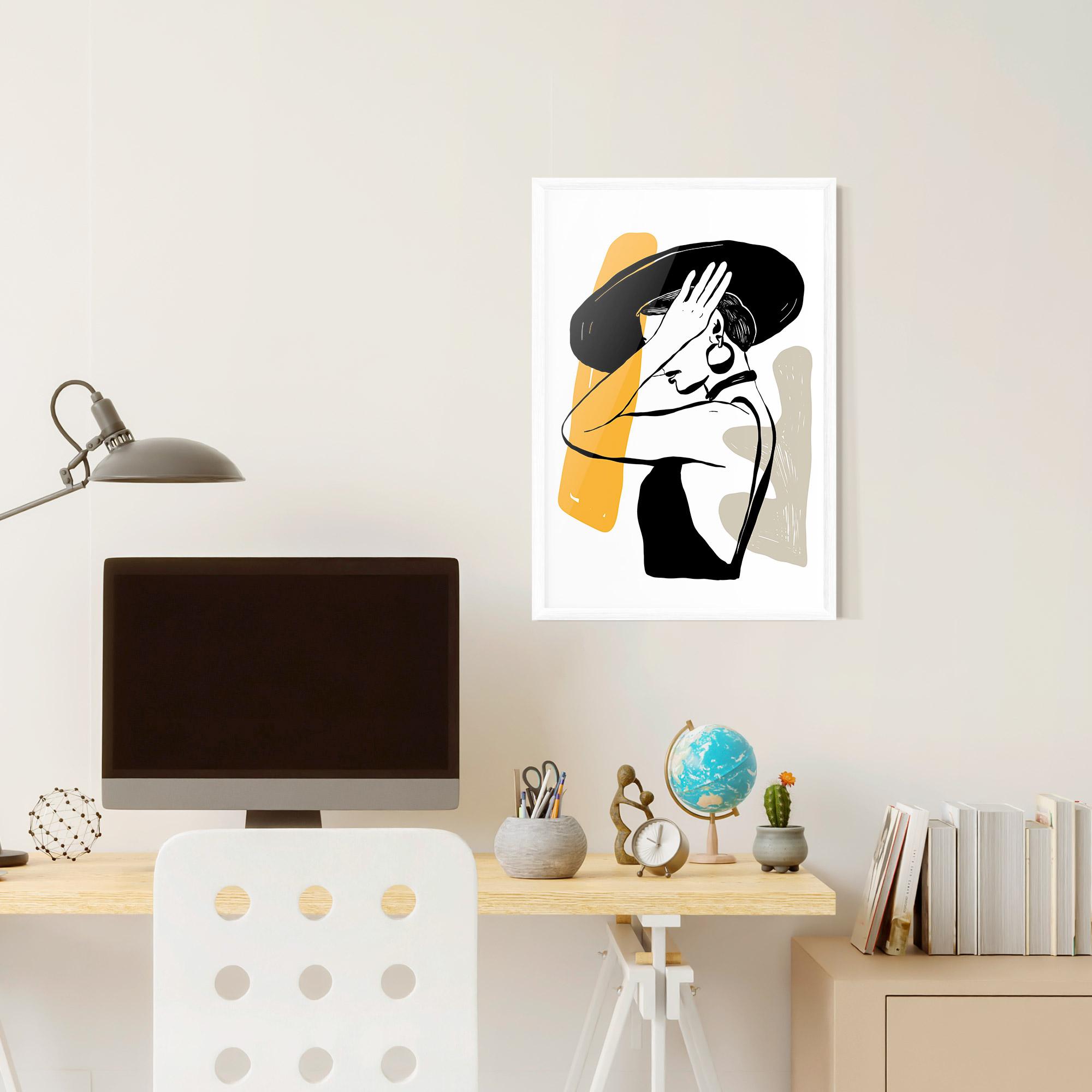 Poster Înrămat Big Earring mockup 6