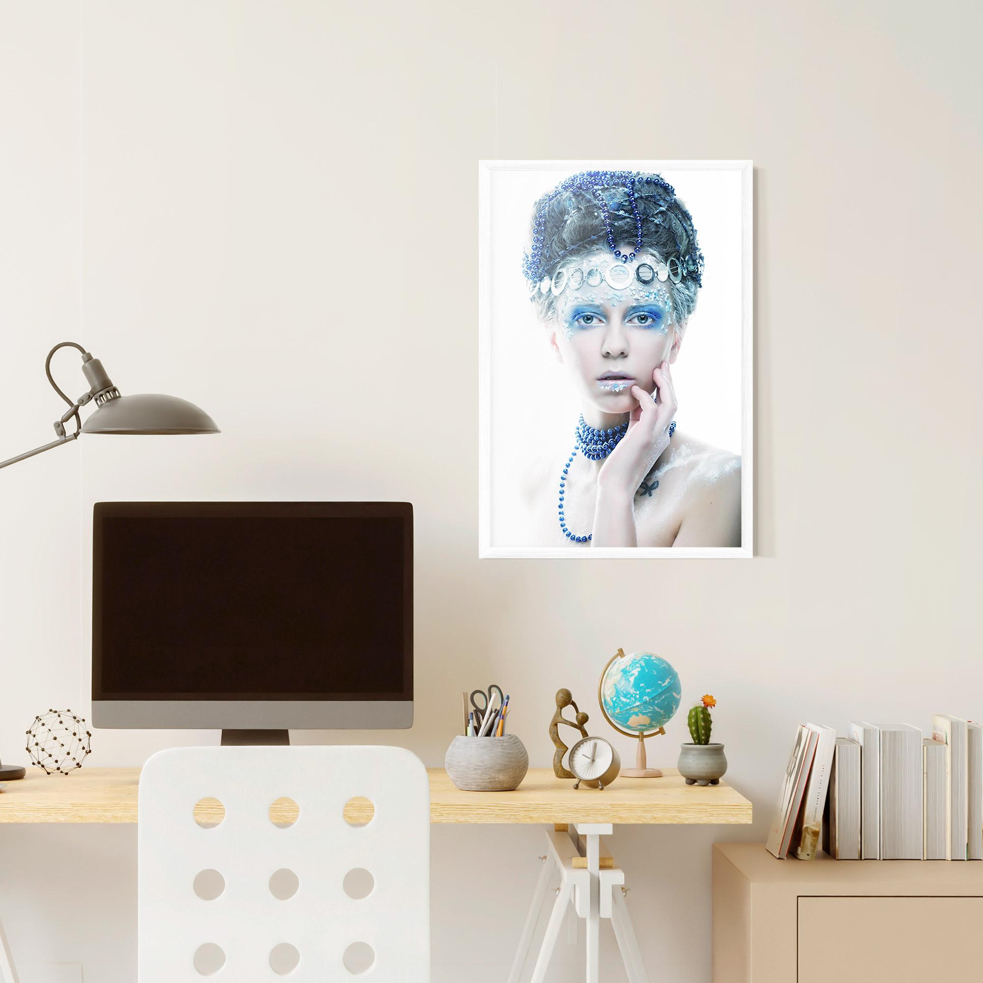 Poster Înrămat Blue Fairy Woman mockup 6