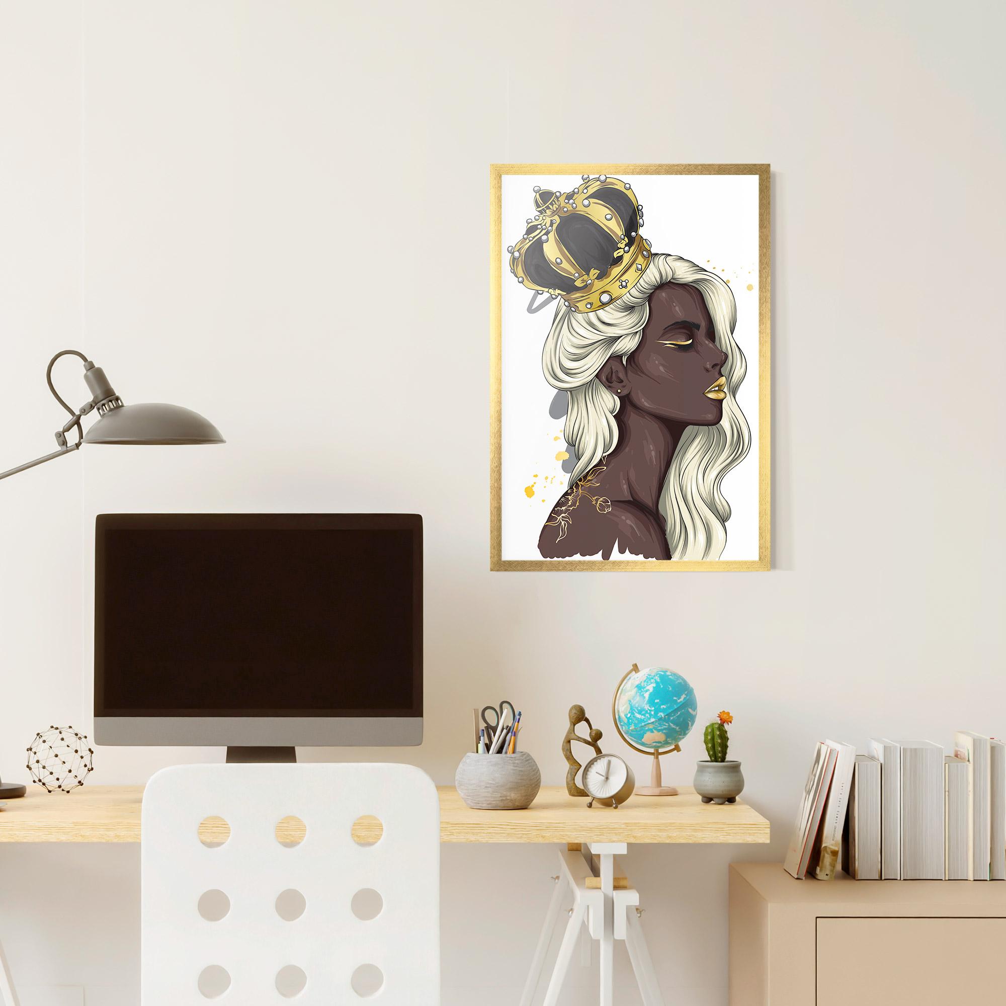 Poster Înrămat Big Black Crown mockup 6