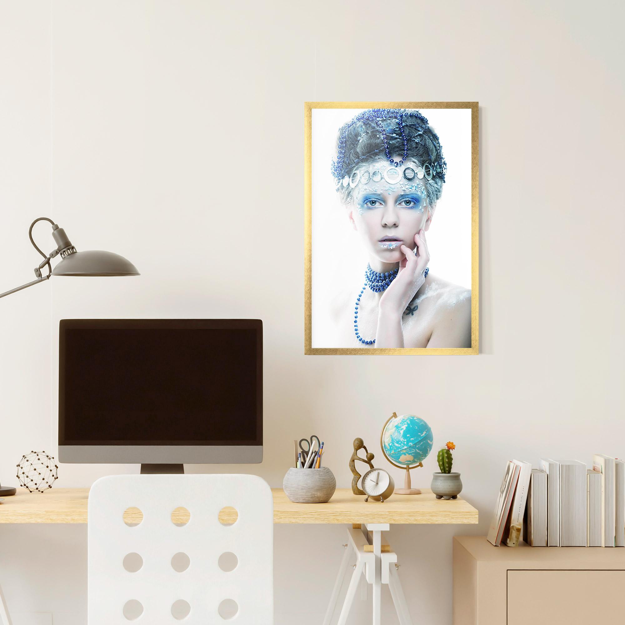Poster Înrămat Blue Fairy Woman mockup 6
