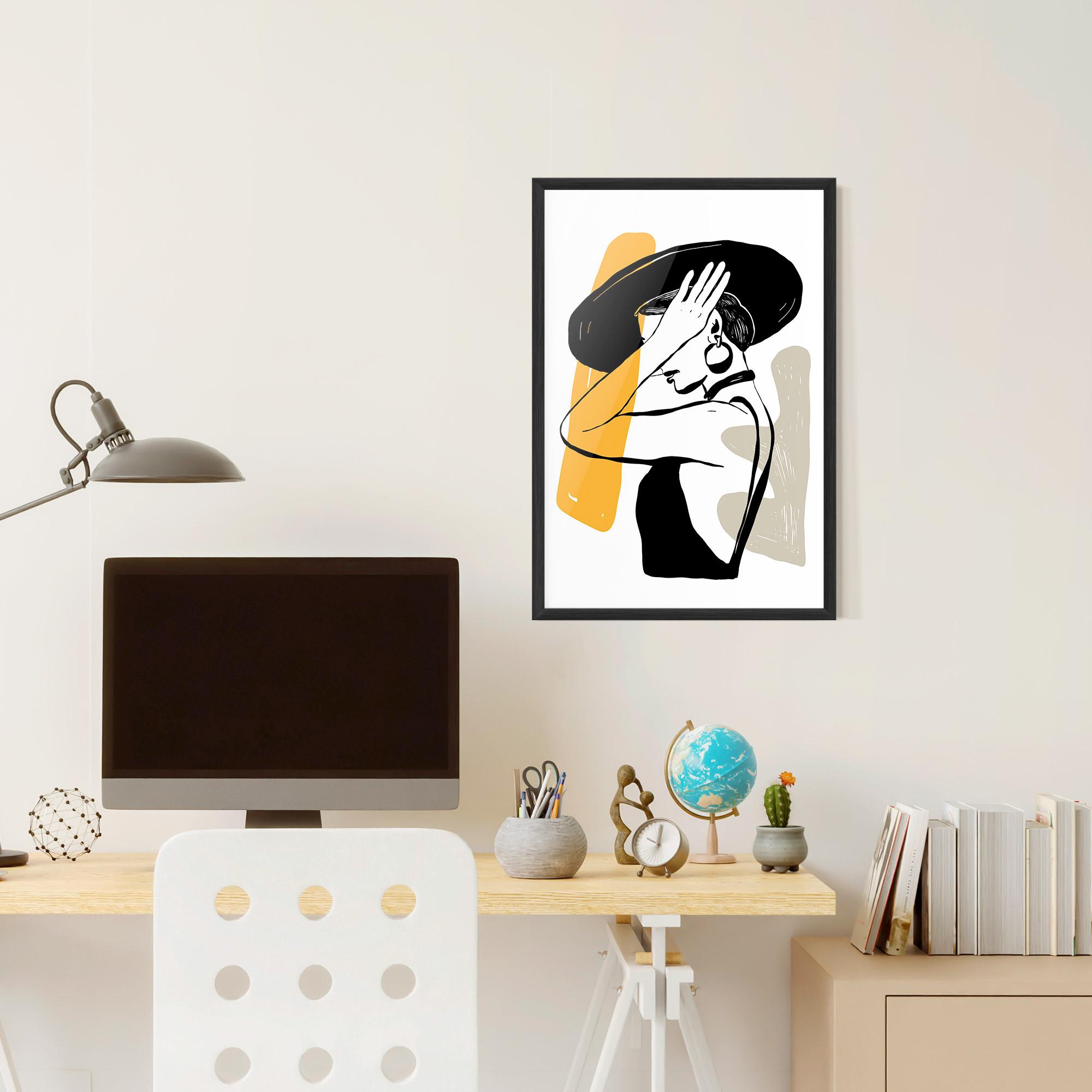 Poster Înrămat Big Earring mockup 6