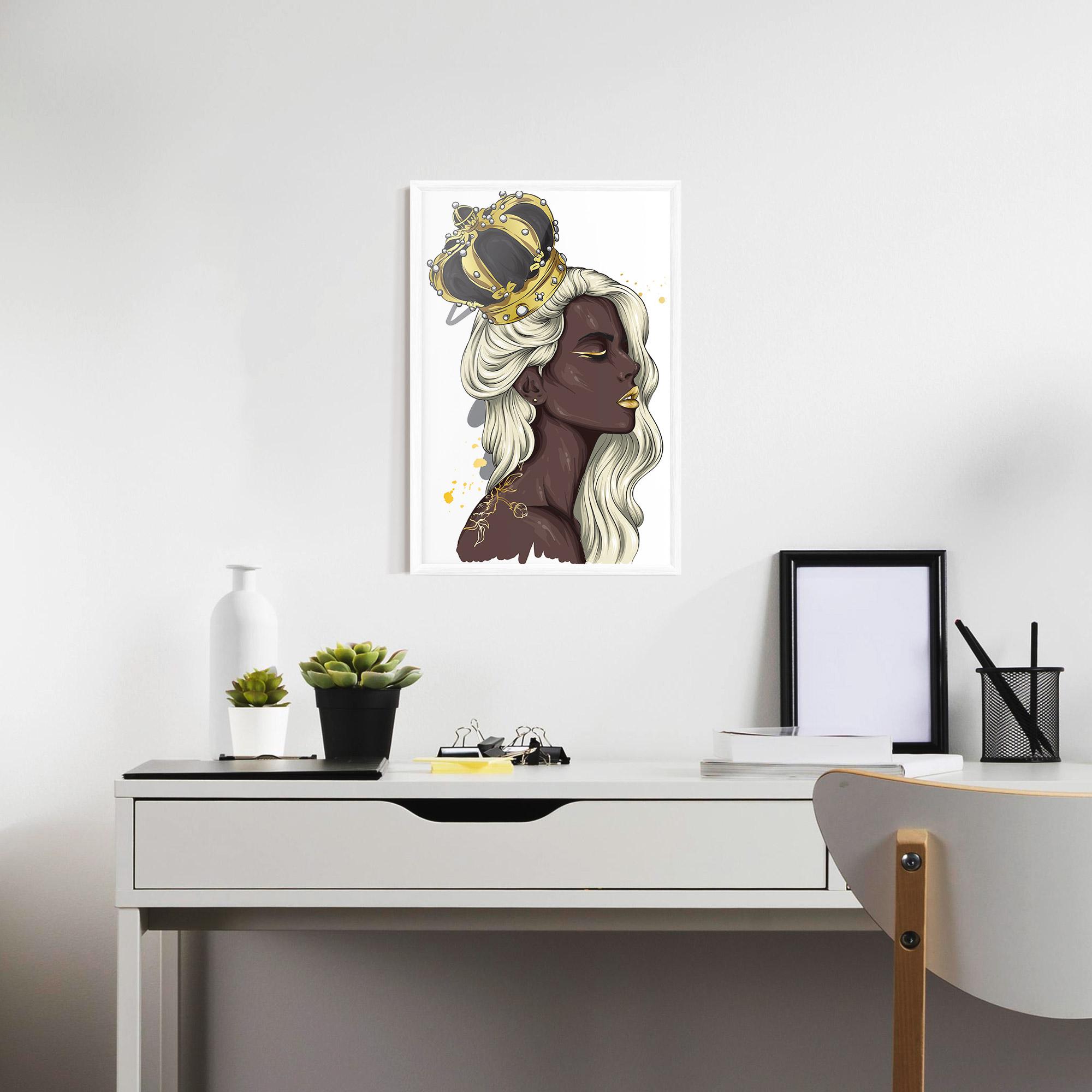 Poster Înrămat Big Black Crown mockup 7