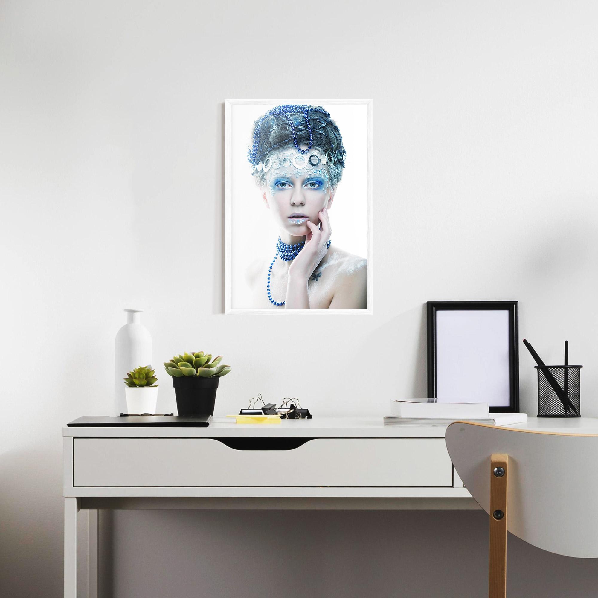 Poster Înrămat Blue Fairy Woman mockup 7