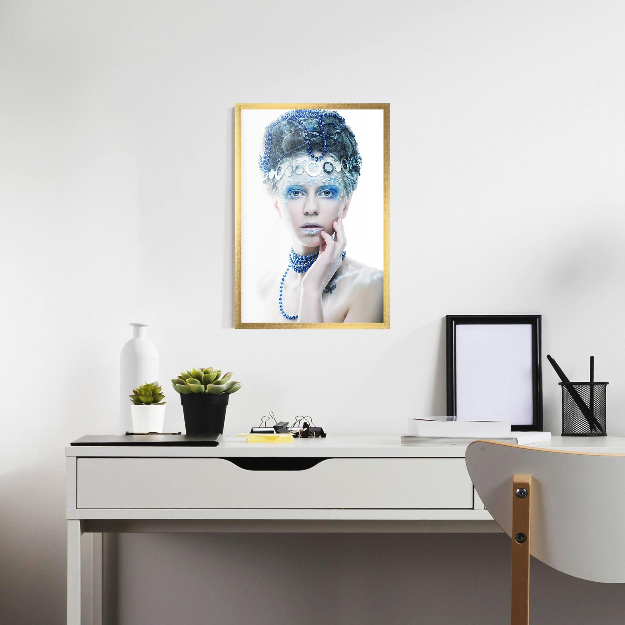 Poster Înrămat Blue Fairy Woman mockup 7