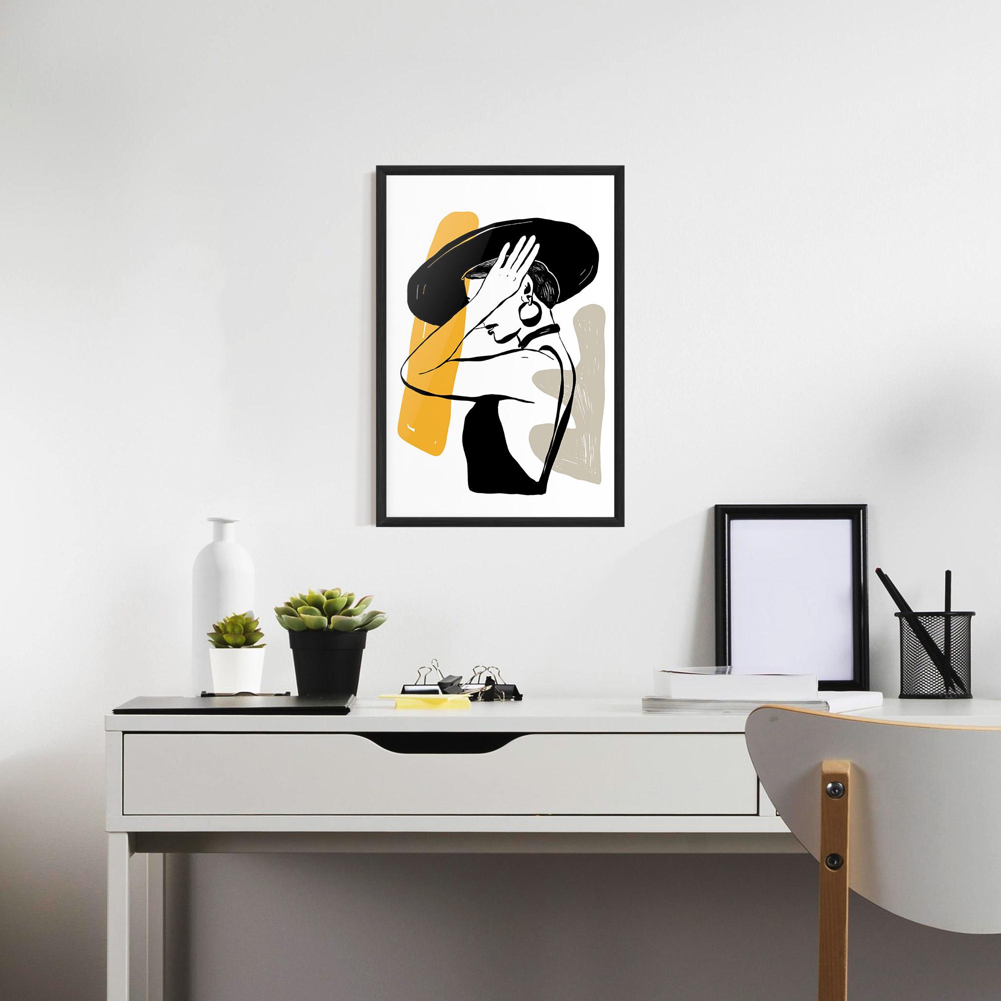 Poster Înrămat Big Earring mockup 7