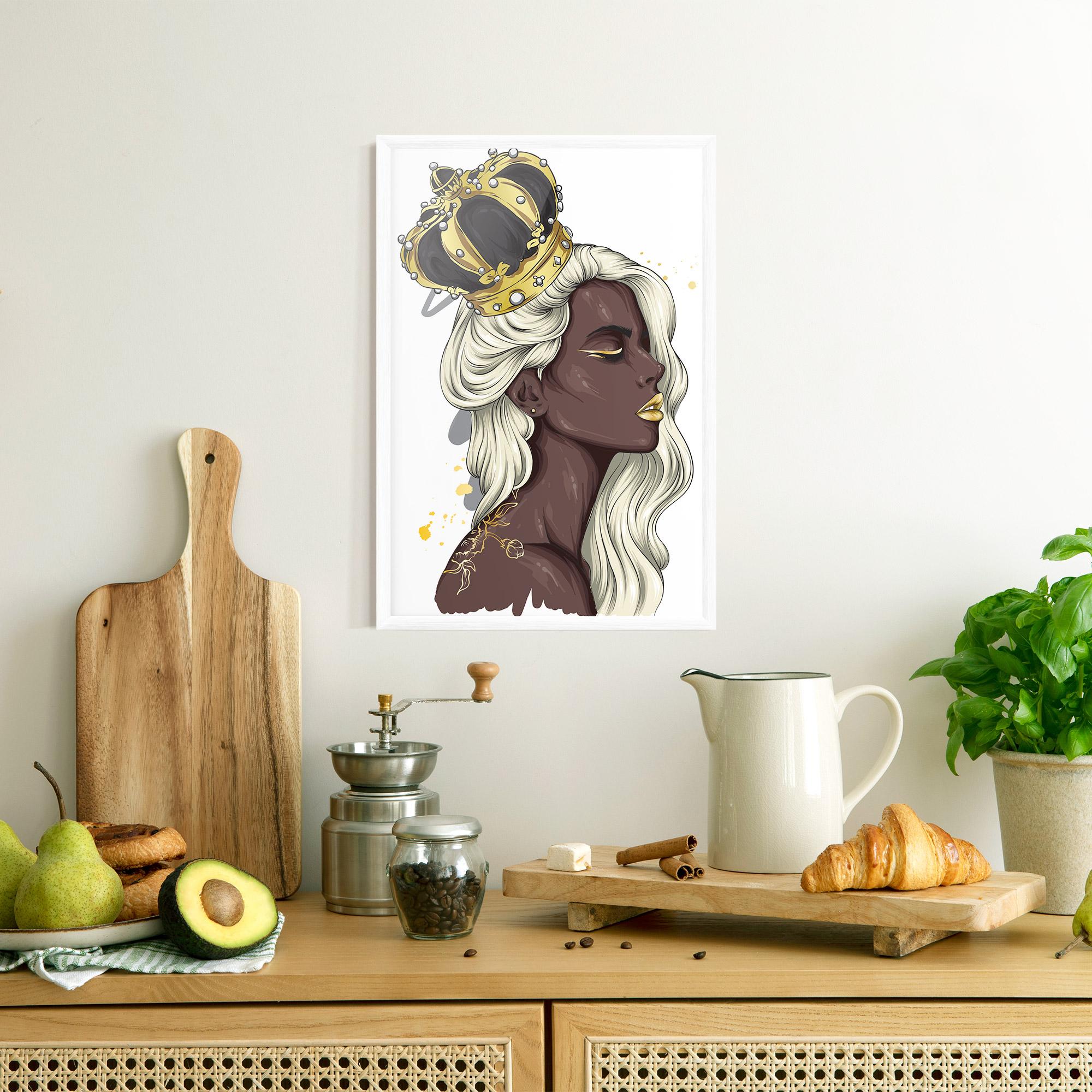 Poster Înrămat Big Black Crown mockup 8