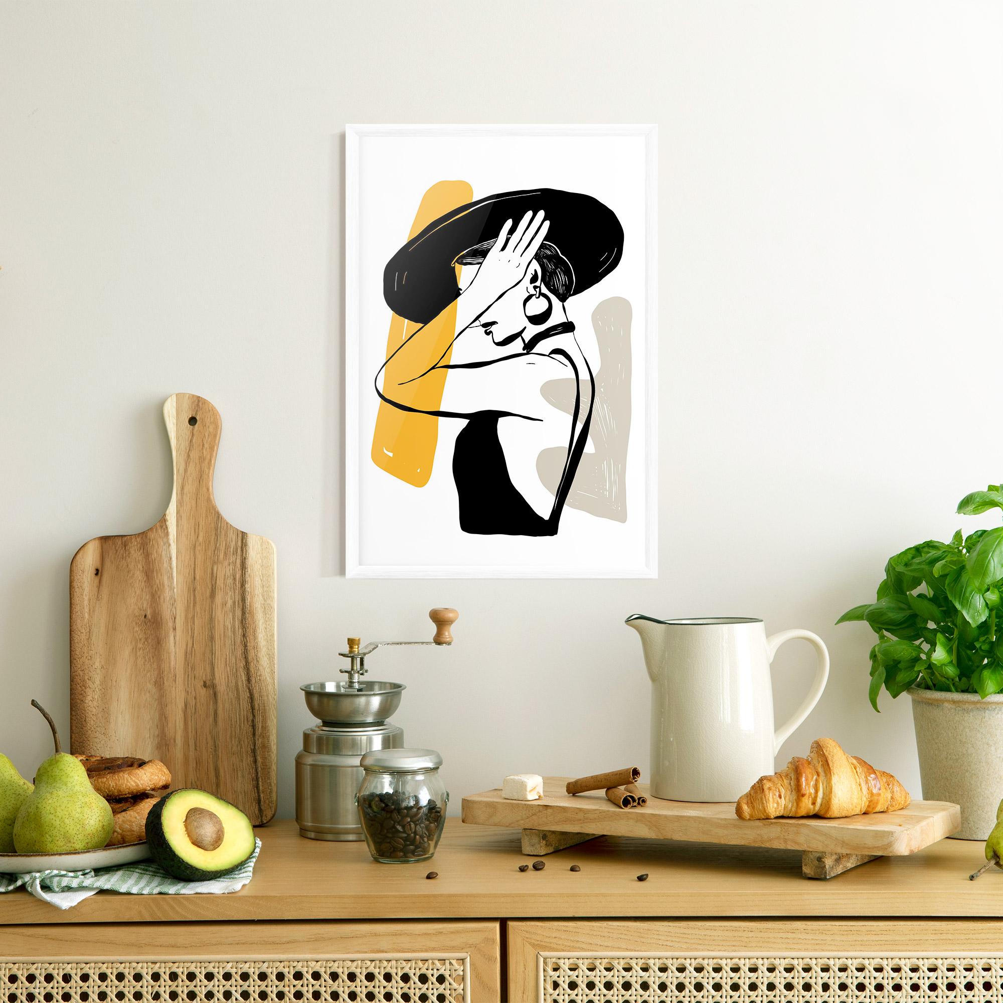 Poster Înrămat Big Earring mockup 8