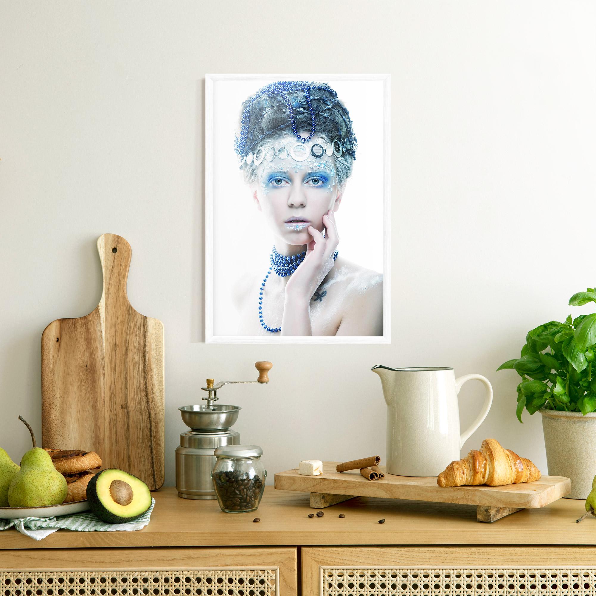Poster Înrămat Blue Fairy Woman mockup 8