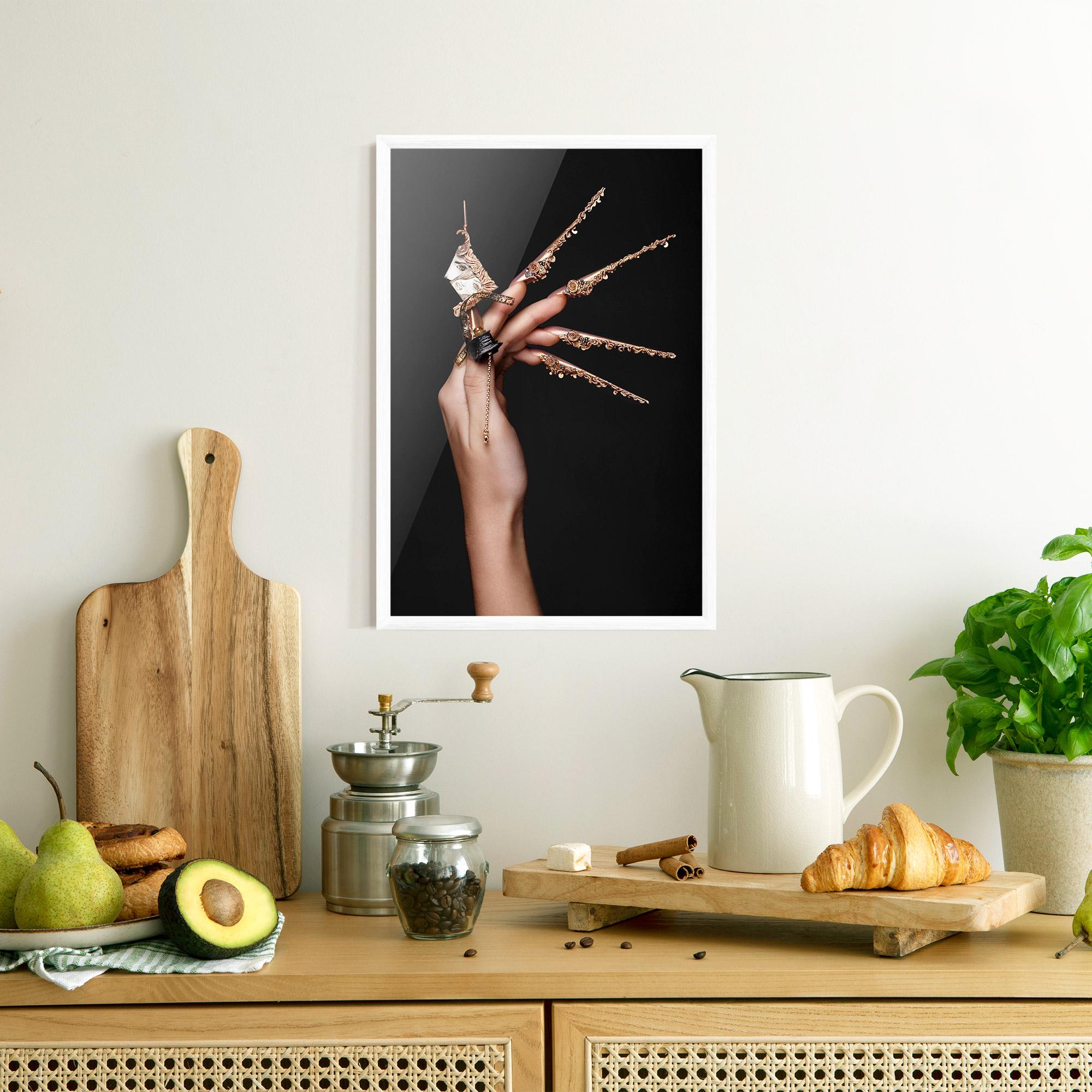 Poster Înrămat Creative Design Nails mockup 8