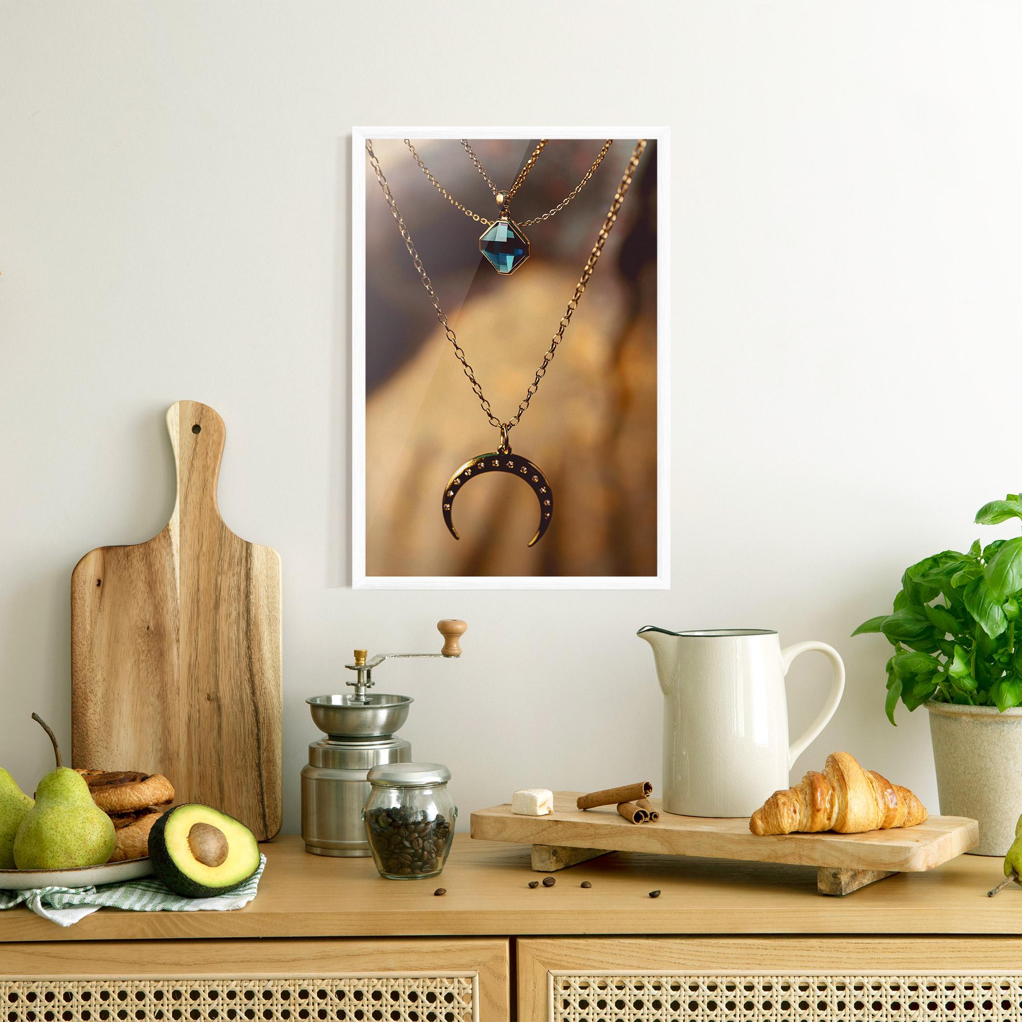 Poster Înrămat Moon Blue Necklace mockup 8