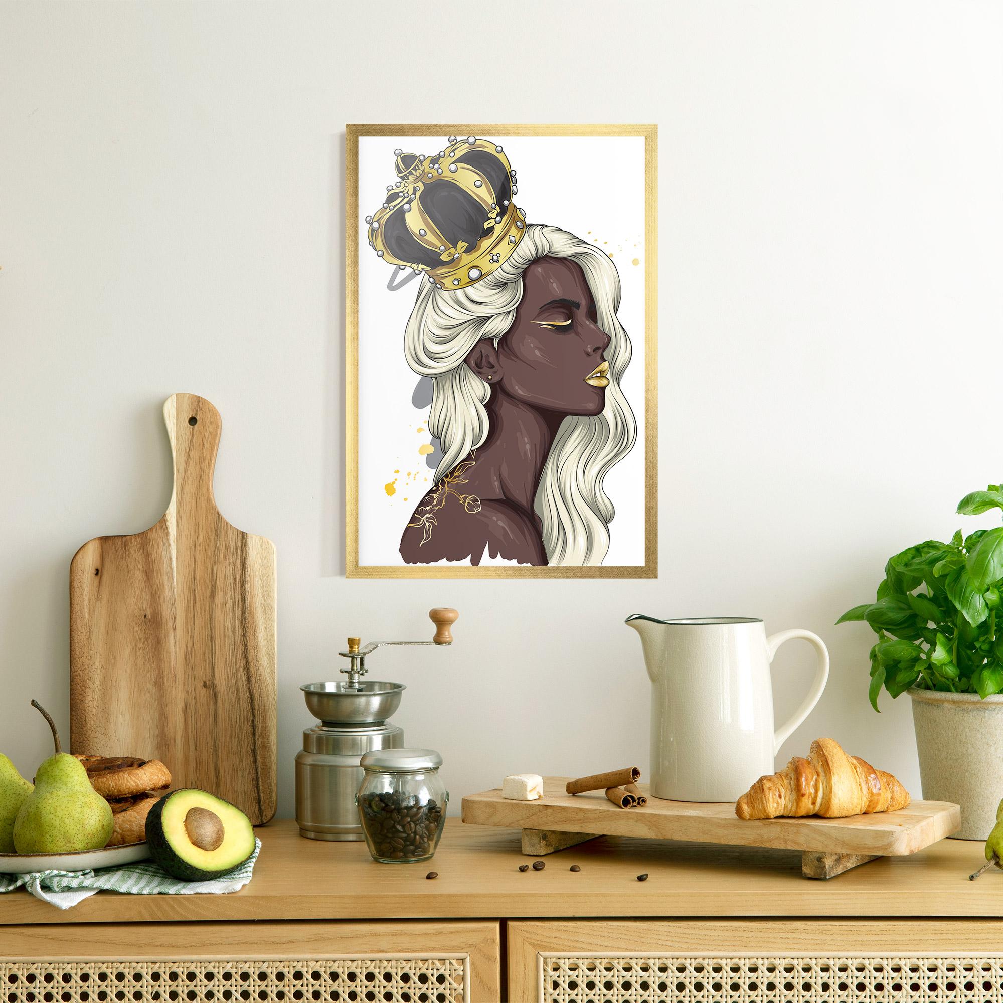 Poster Înrămat Big Black Crown mockup 8