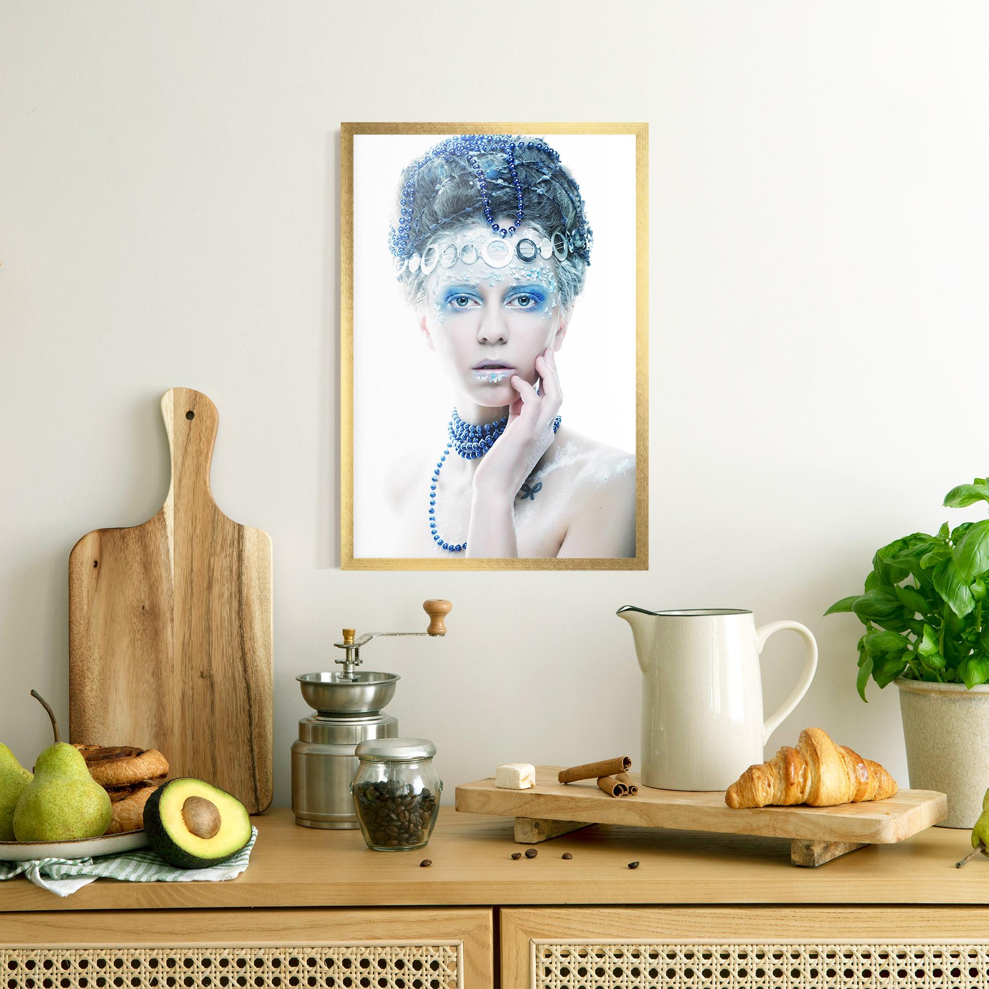 Poster Înrămat Blue Fairy Woman mockup 8