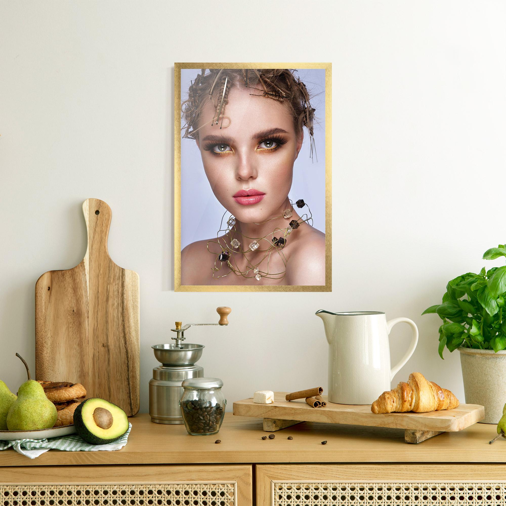 Poster Înrămat Gold Abstract Accessory mockup 8