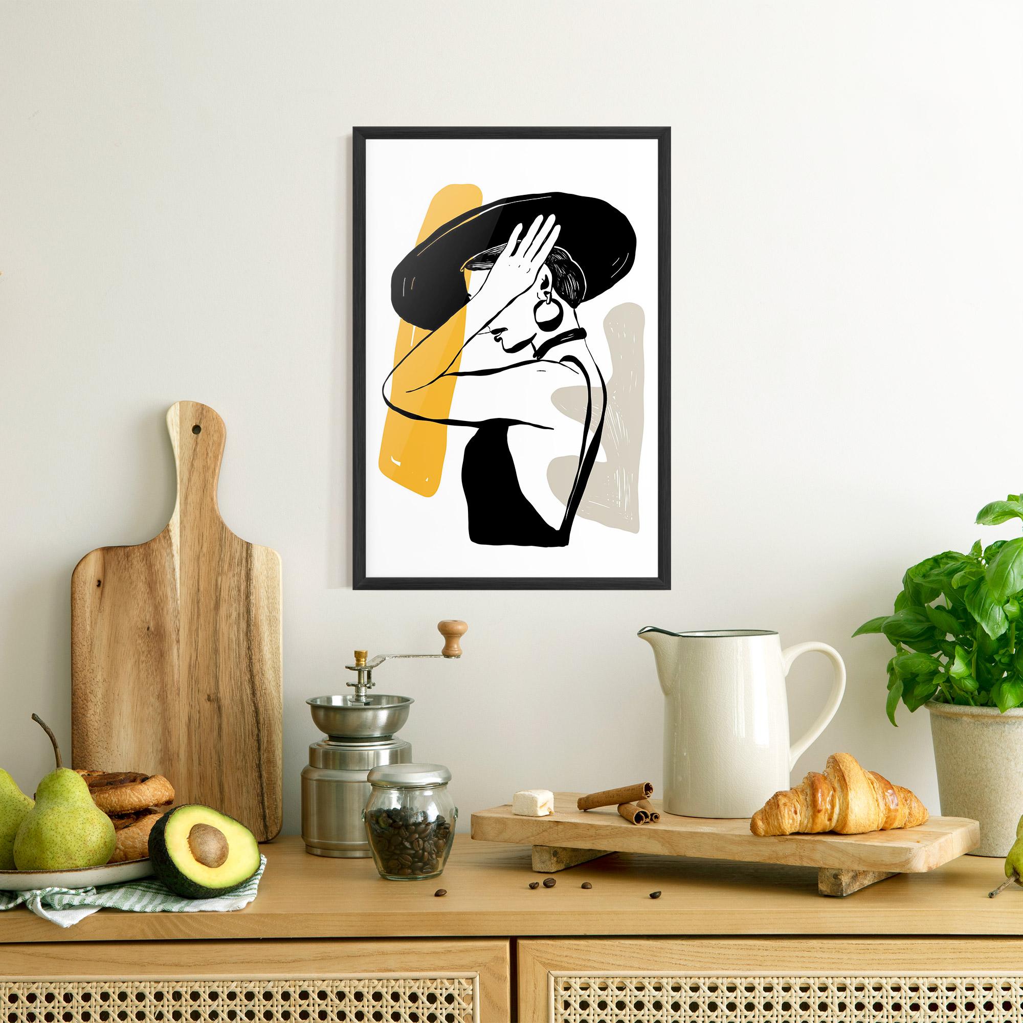 Poster Înrămat Big Earring mockup 8