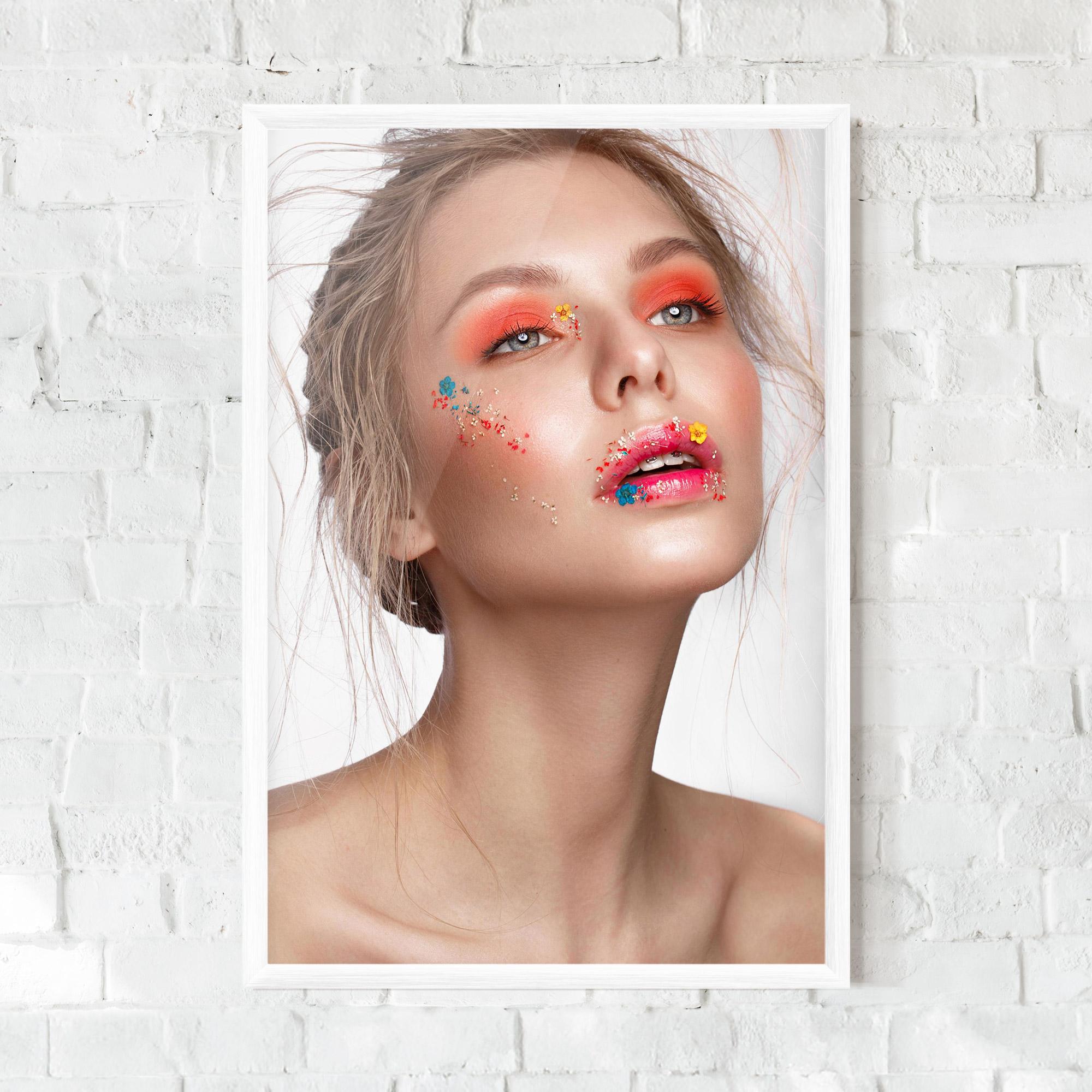 Poster Înrămat Lips Flower mockup 0