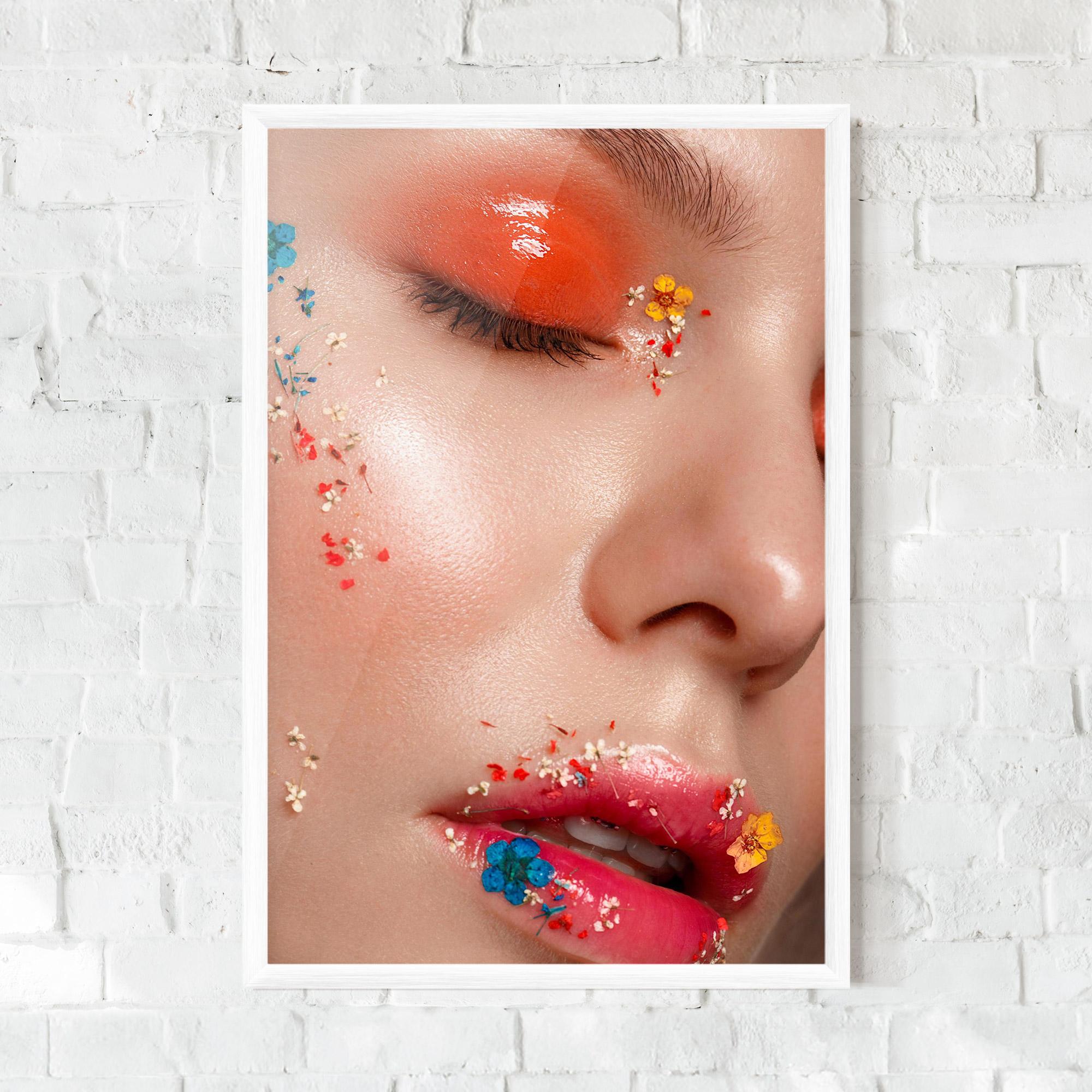 Poster Înrămat Pretty Orange Make Up mockup 0