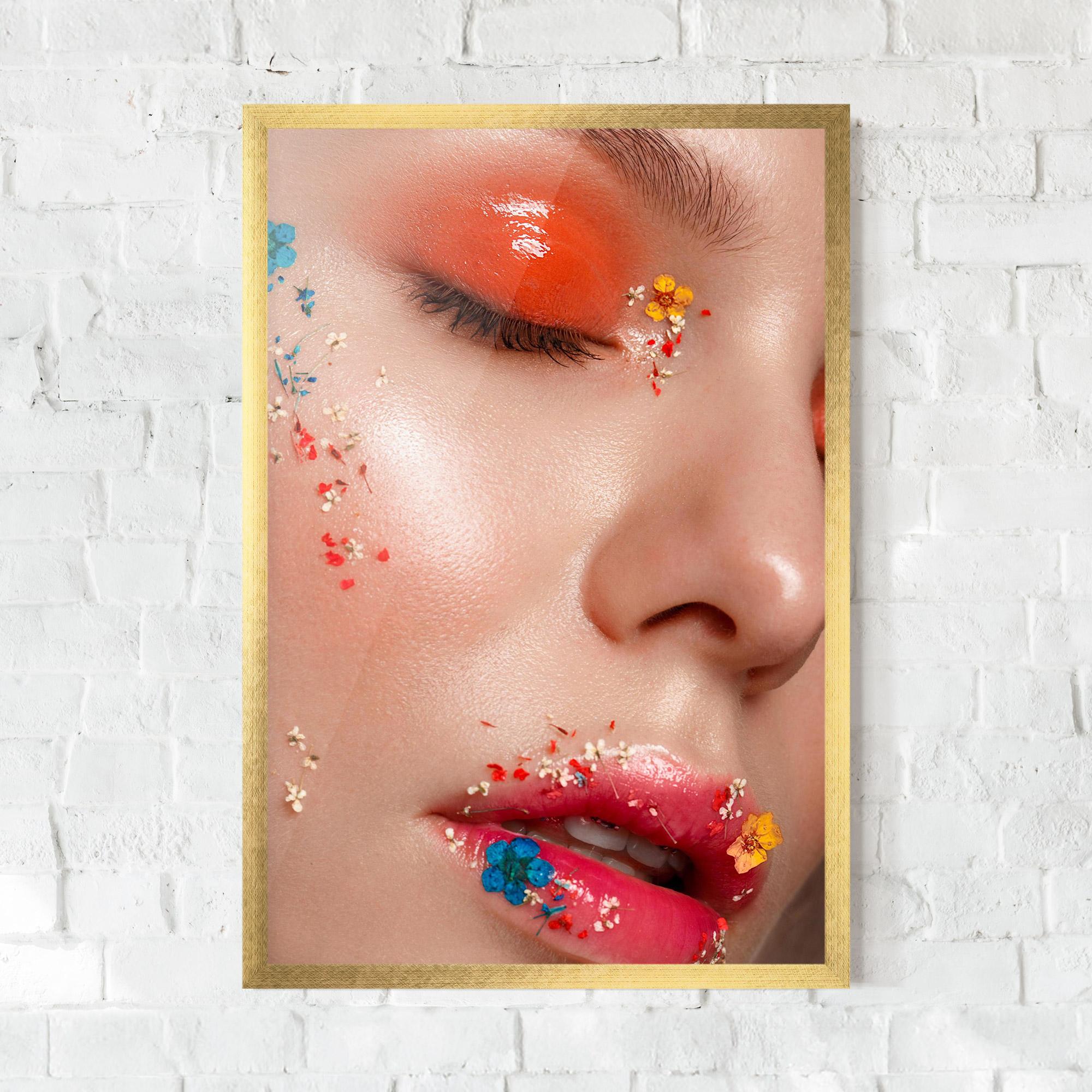 Poster Înrămat Pretty Orange Make Up mockup 0