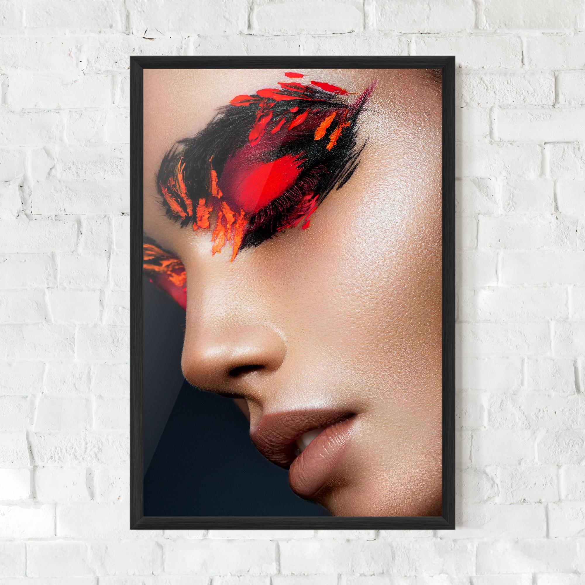 Poster Înrămat Fire Make Up mockup 0