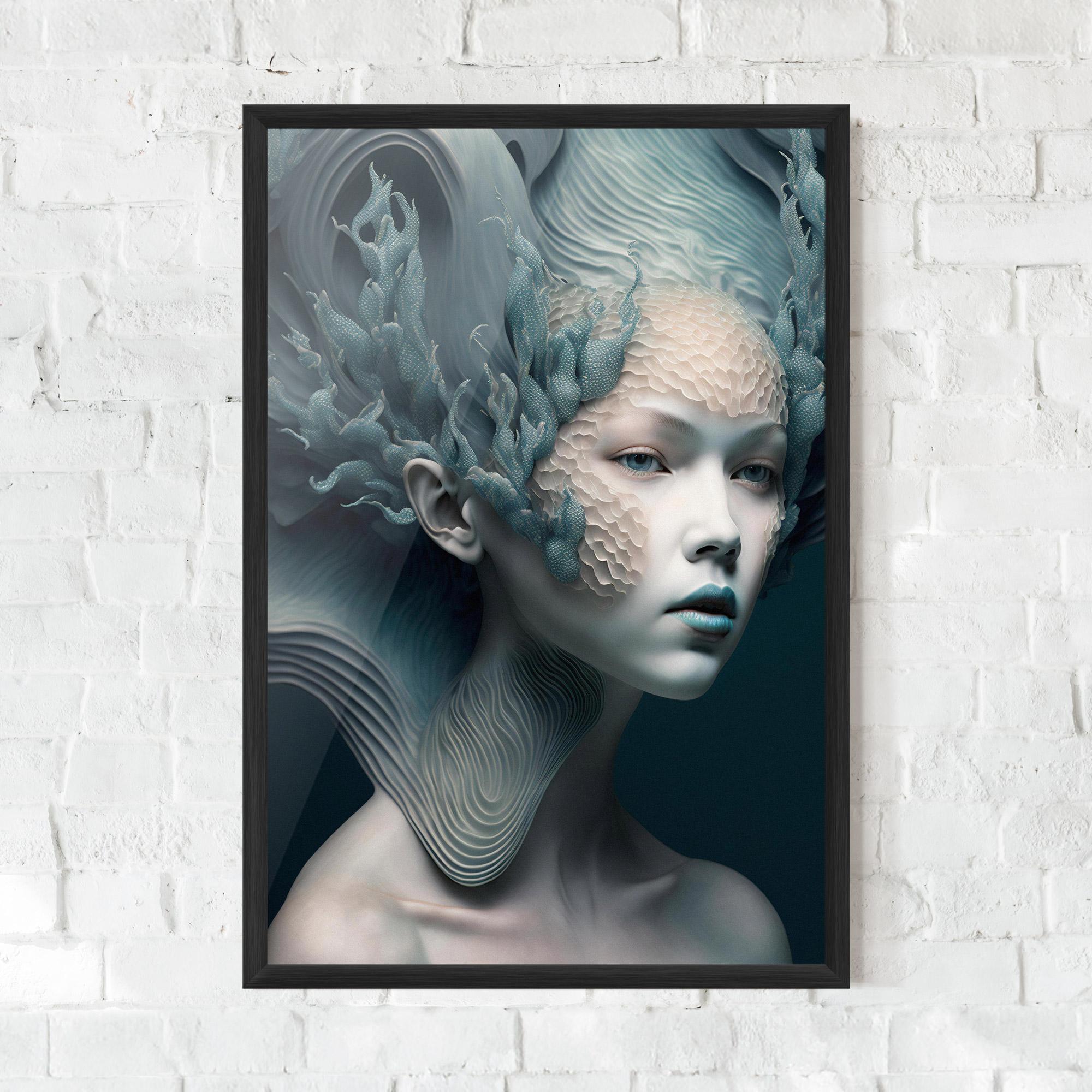 Poster Înrămat Mermaid Makeup mockup 0