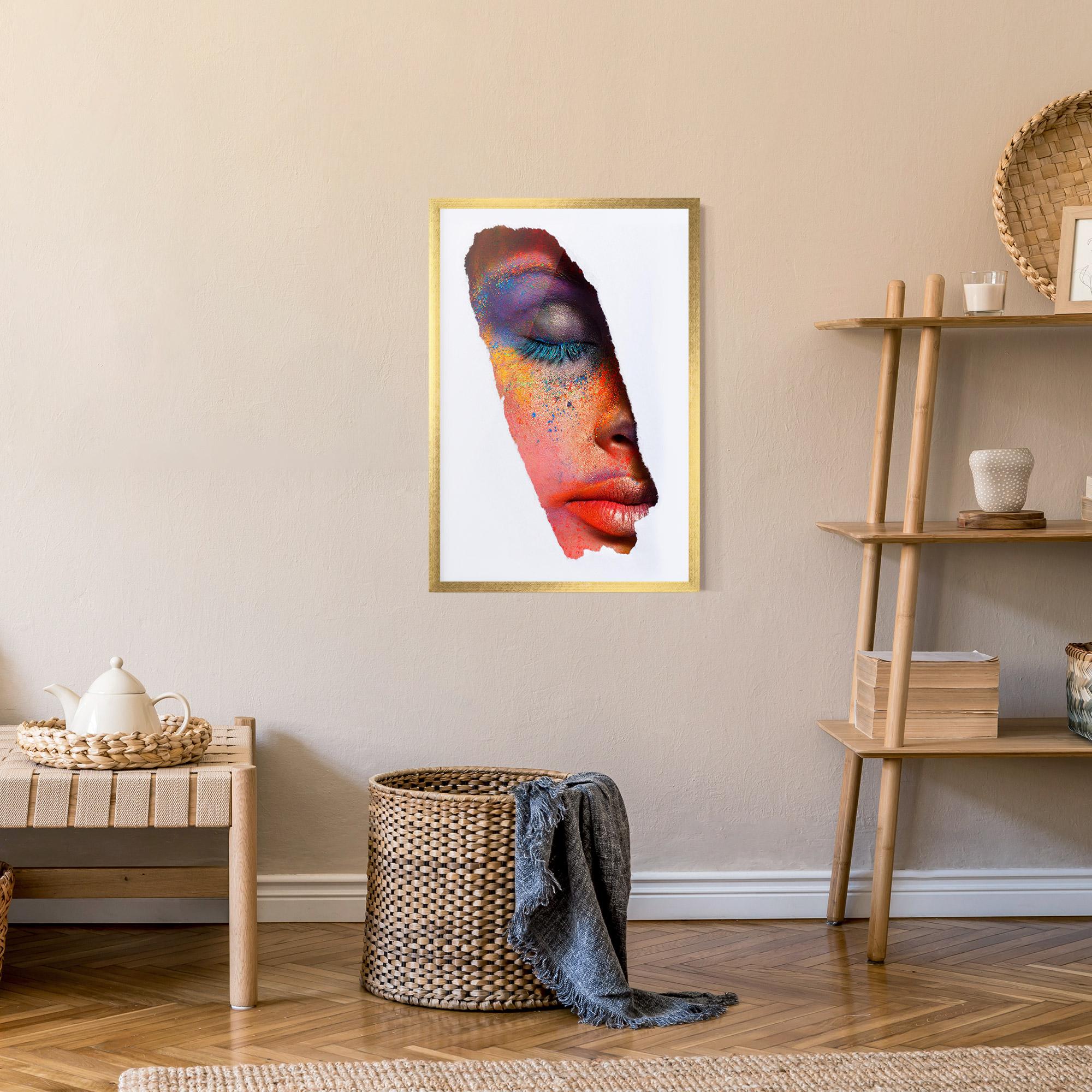 Poster Înrămat Blue Eyelashes mockup 9