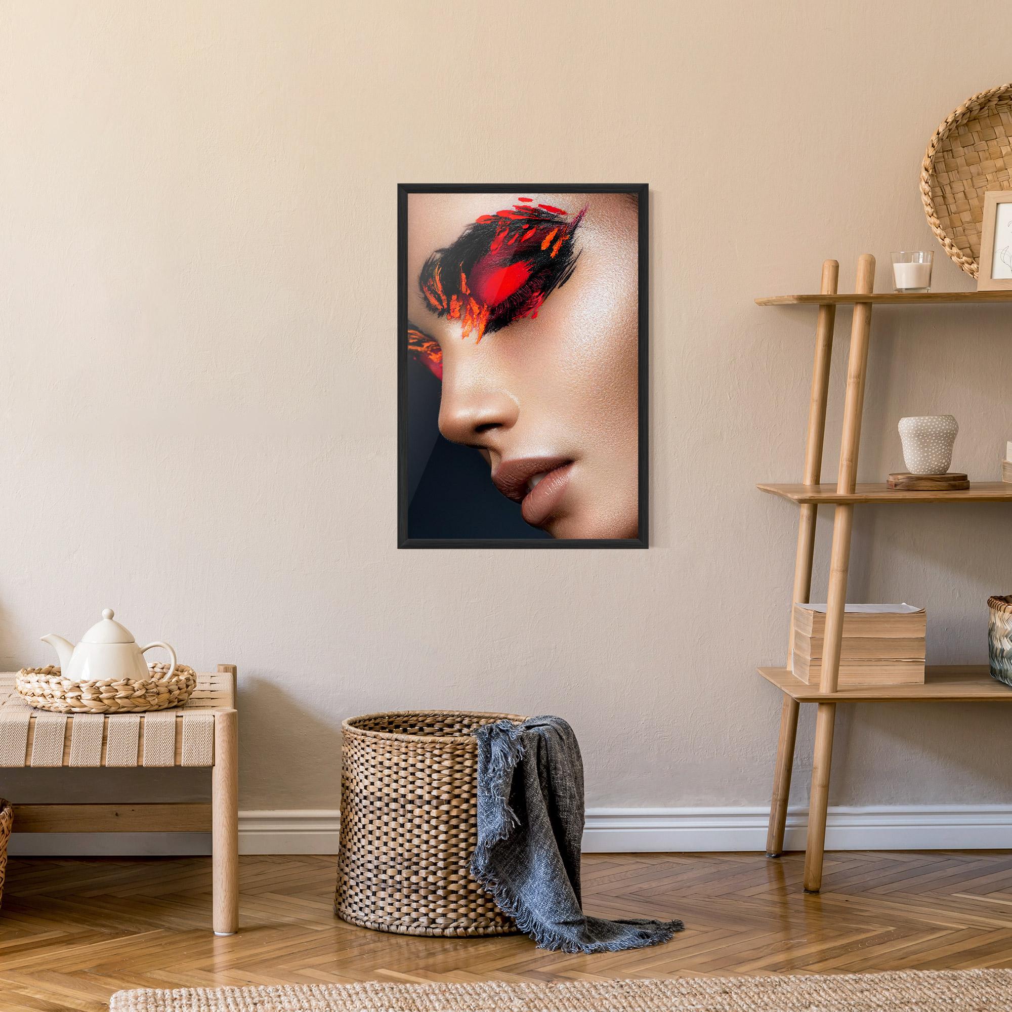 Poster Înrămat Fire Make Up mockup 9