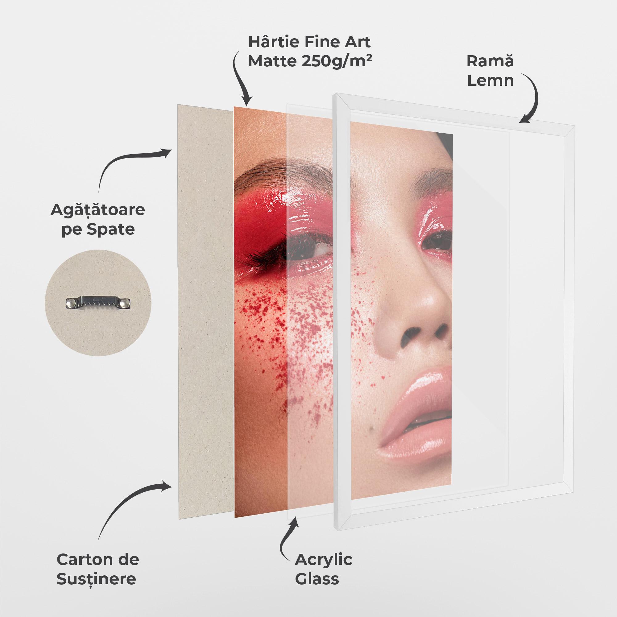 Poster Înrămat Pretty Asian Makeup mockup 1