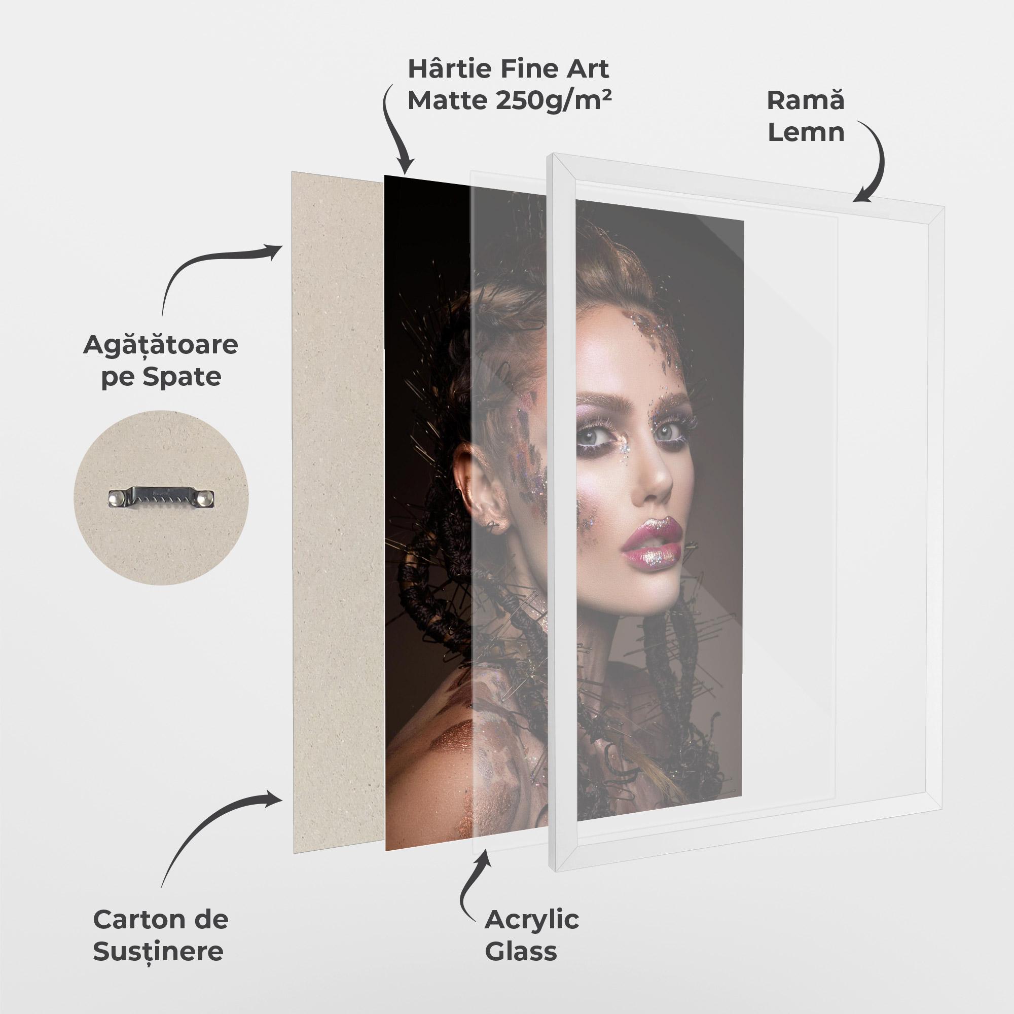 Poster Înrămat Purple Eyelashes mockup 1