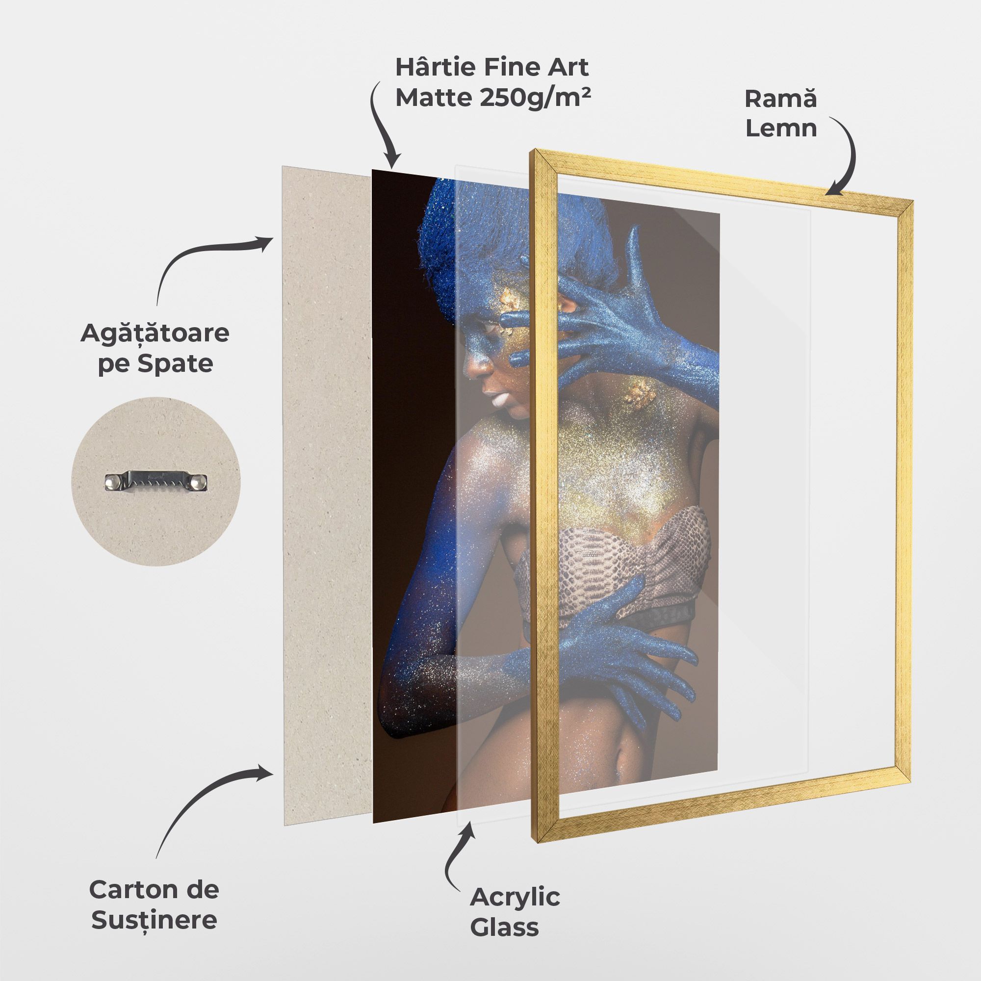 Blue Hair Make Up mockup 1