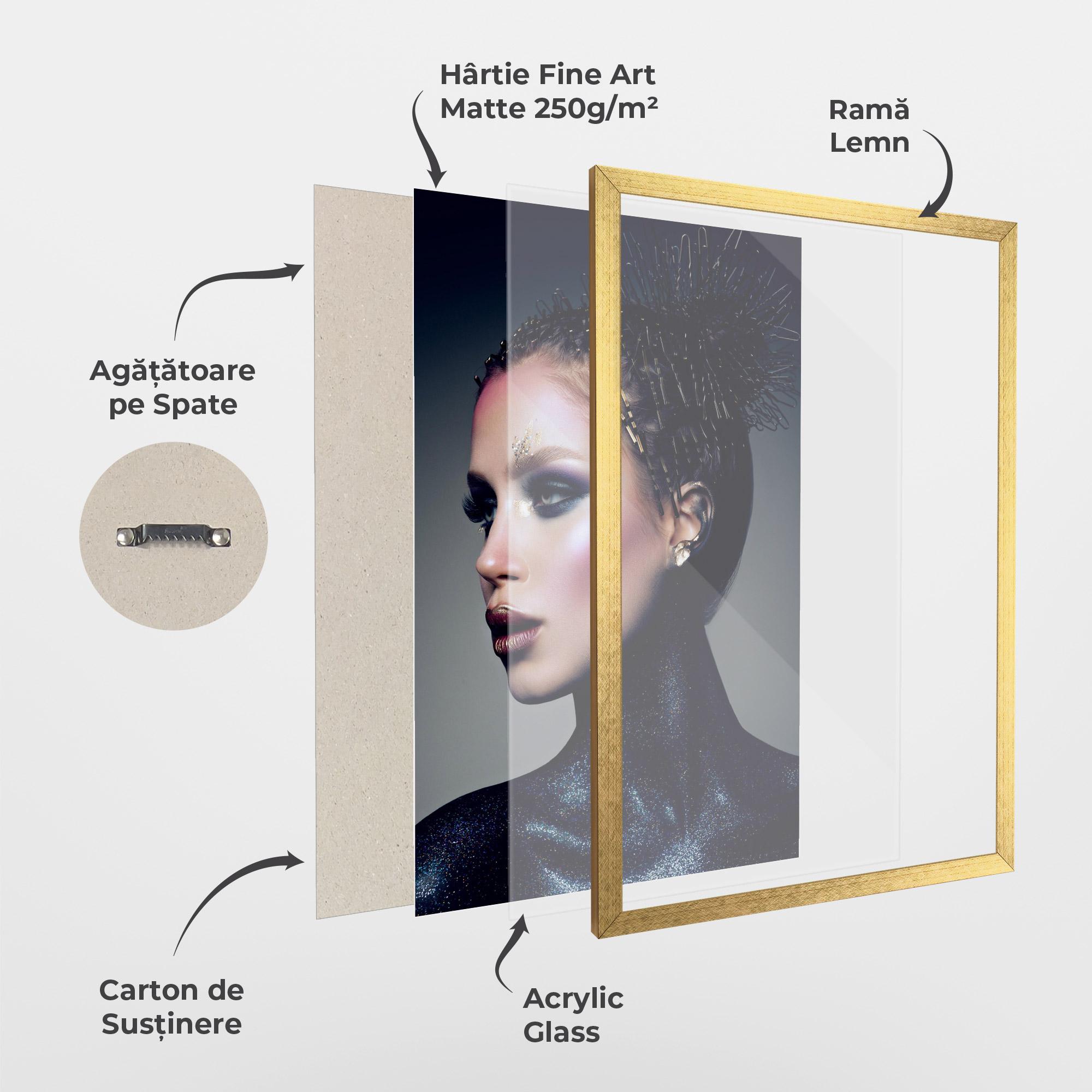 Poster Înrămat Galaxy Neck mockup 1