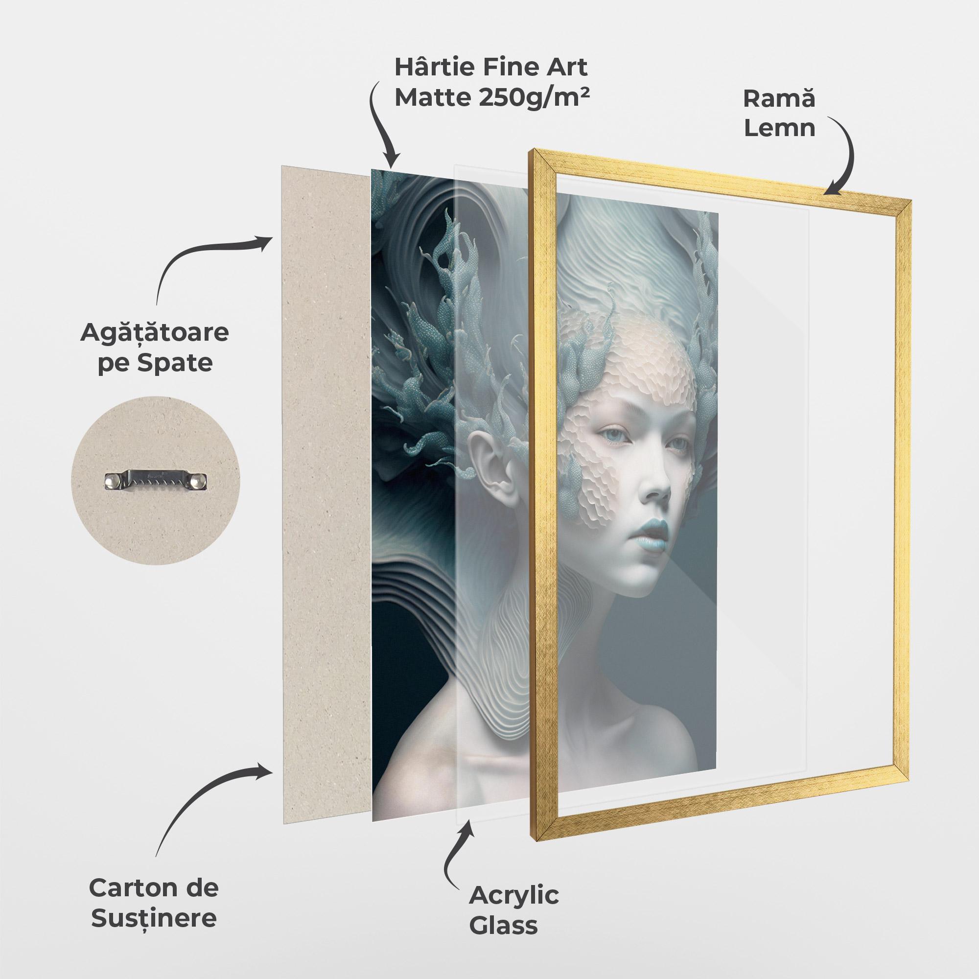 Poster Înrămat Mermaid Makeup mockup 1