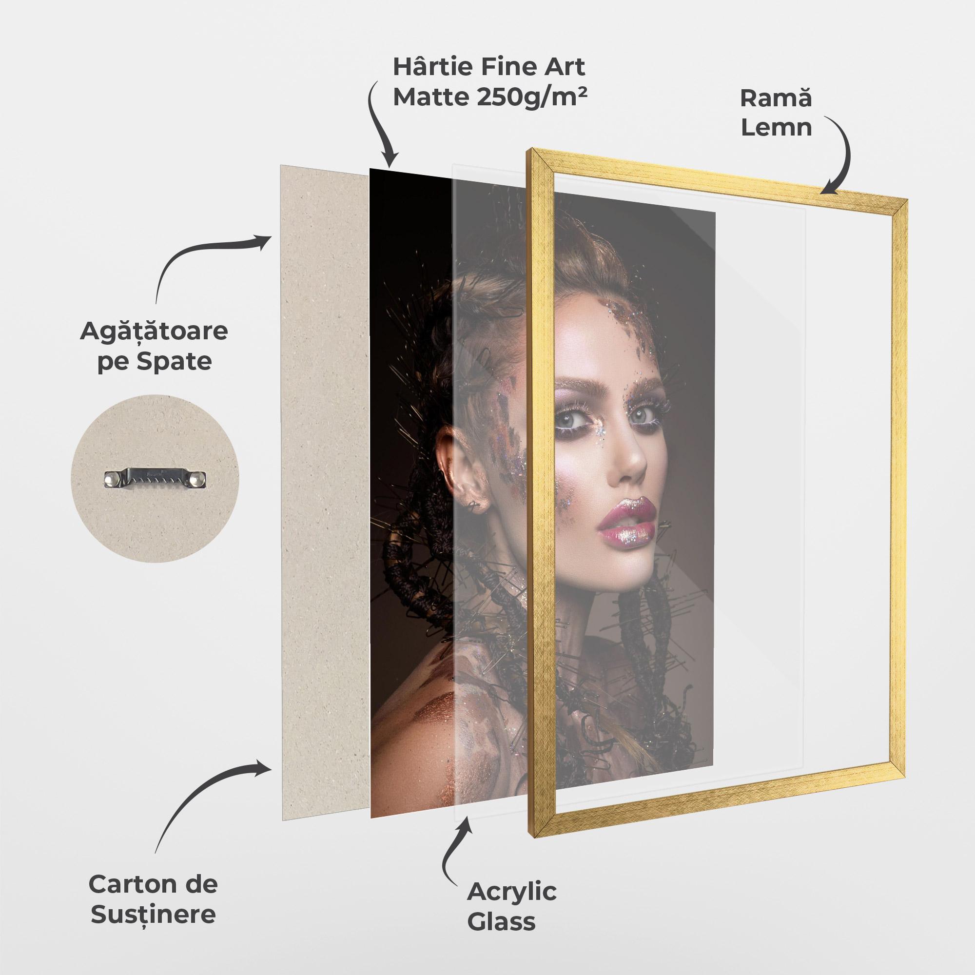 Poster Înrămat Purple Eyelashes mockup 1