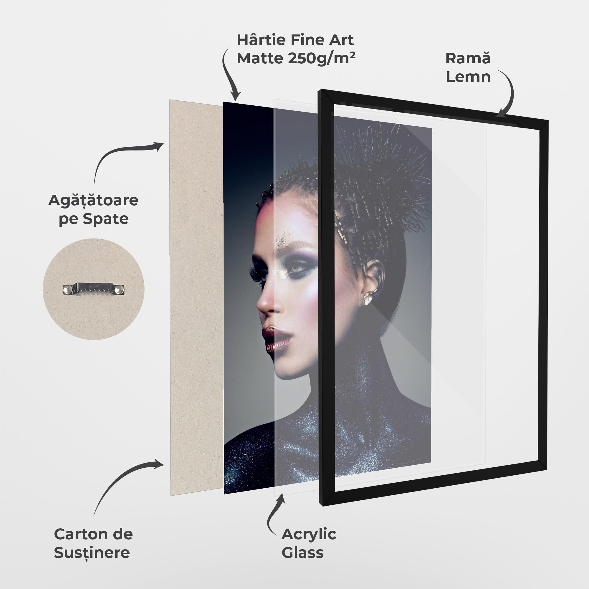 Poster Înrămat Galaxy Neck mockup 1