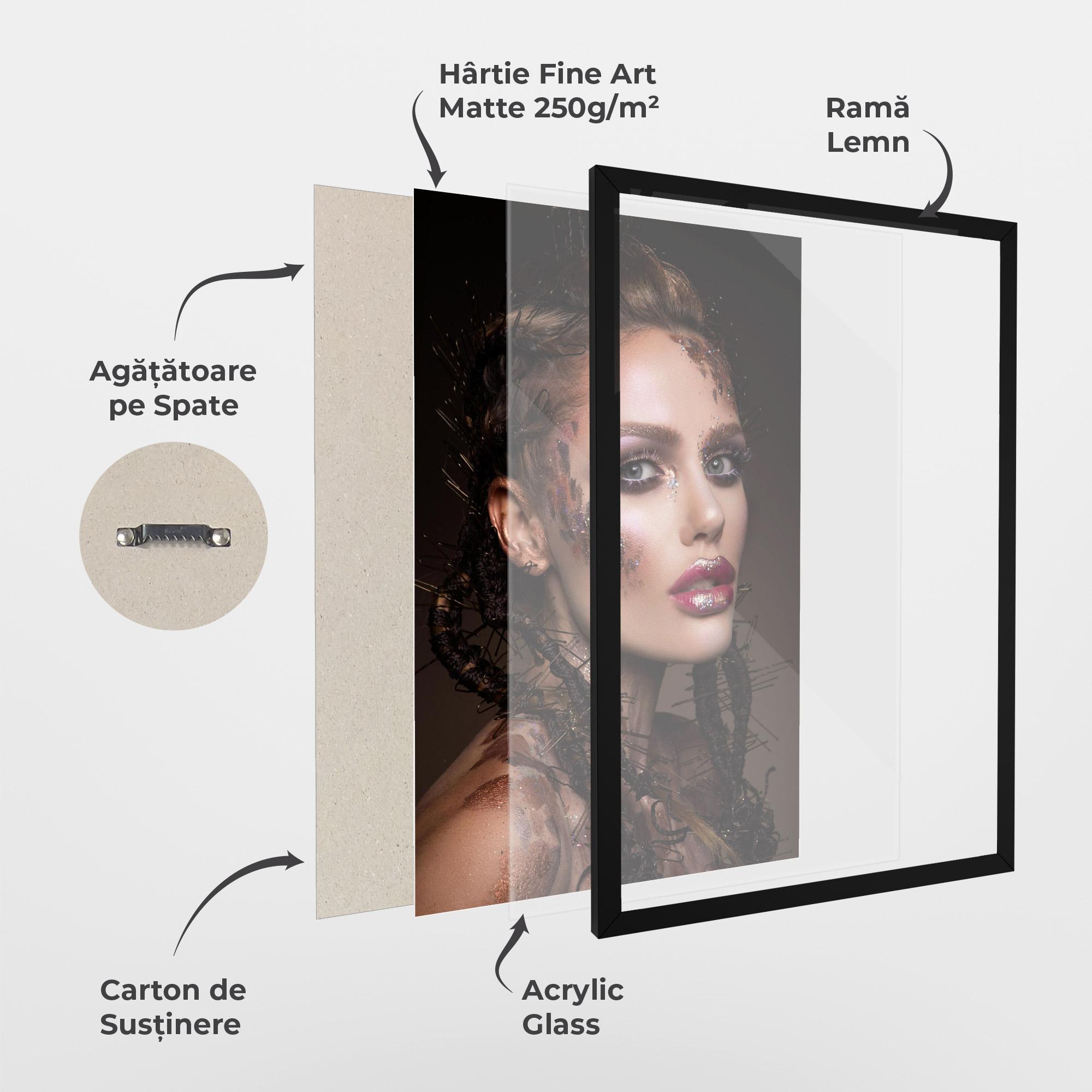 Poster Înrămat Purple Eyelashes mockup 1