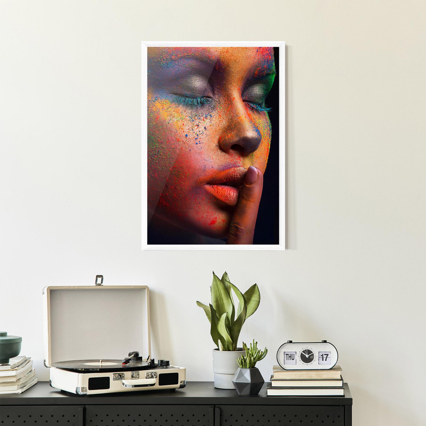 Poster Înrămat Makeup Splash Color mockup 2